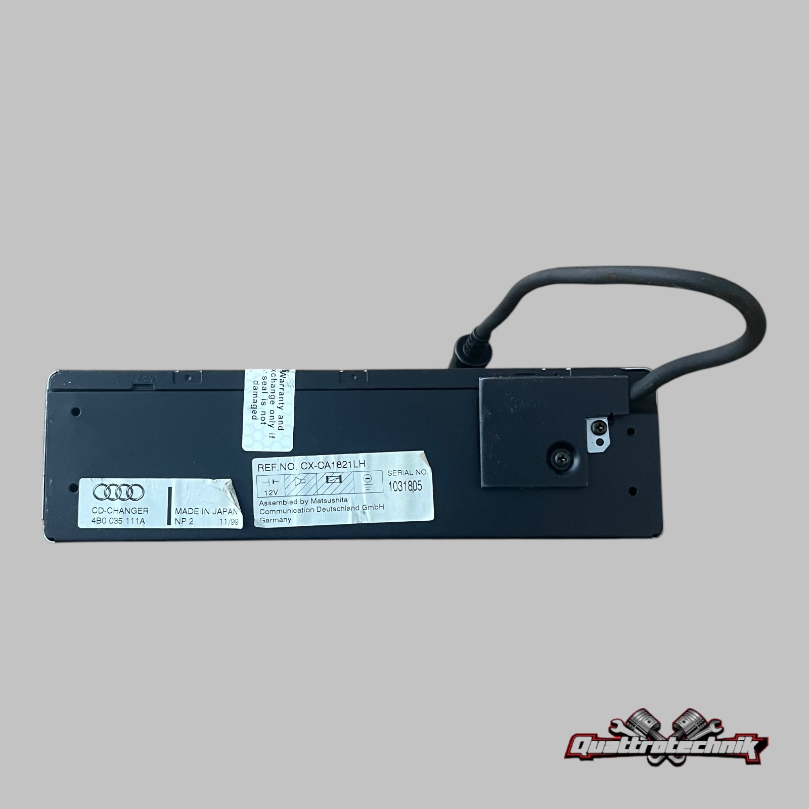 6-Fach CD-Wechsler Audi A3 8L A4 B5 A6 4B ORIGINAL 4B0035111A