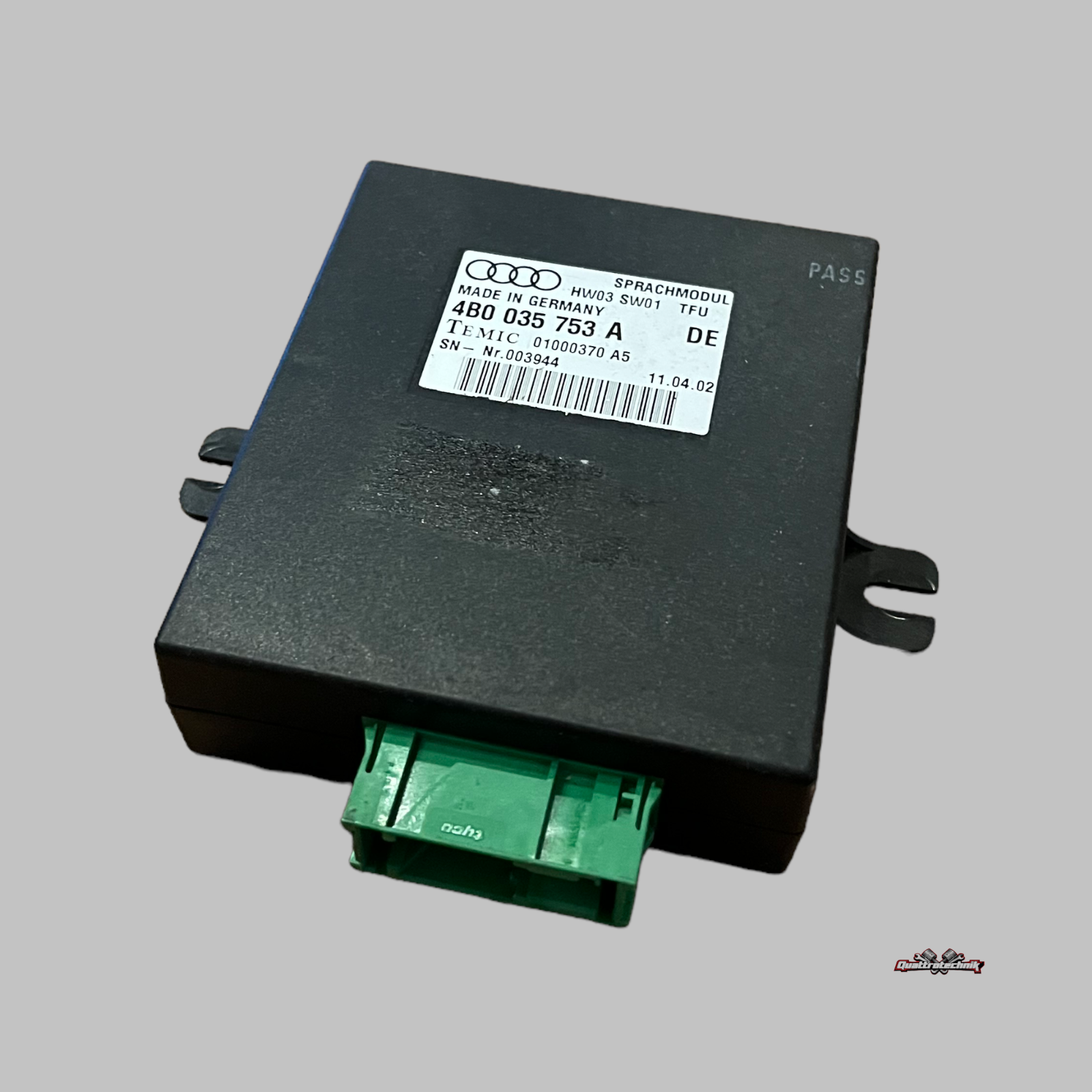 Steuergerät Sprachmodul Audi A6 S6 4B A8 S8 4D Spracheingabe 4B0035753A
