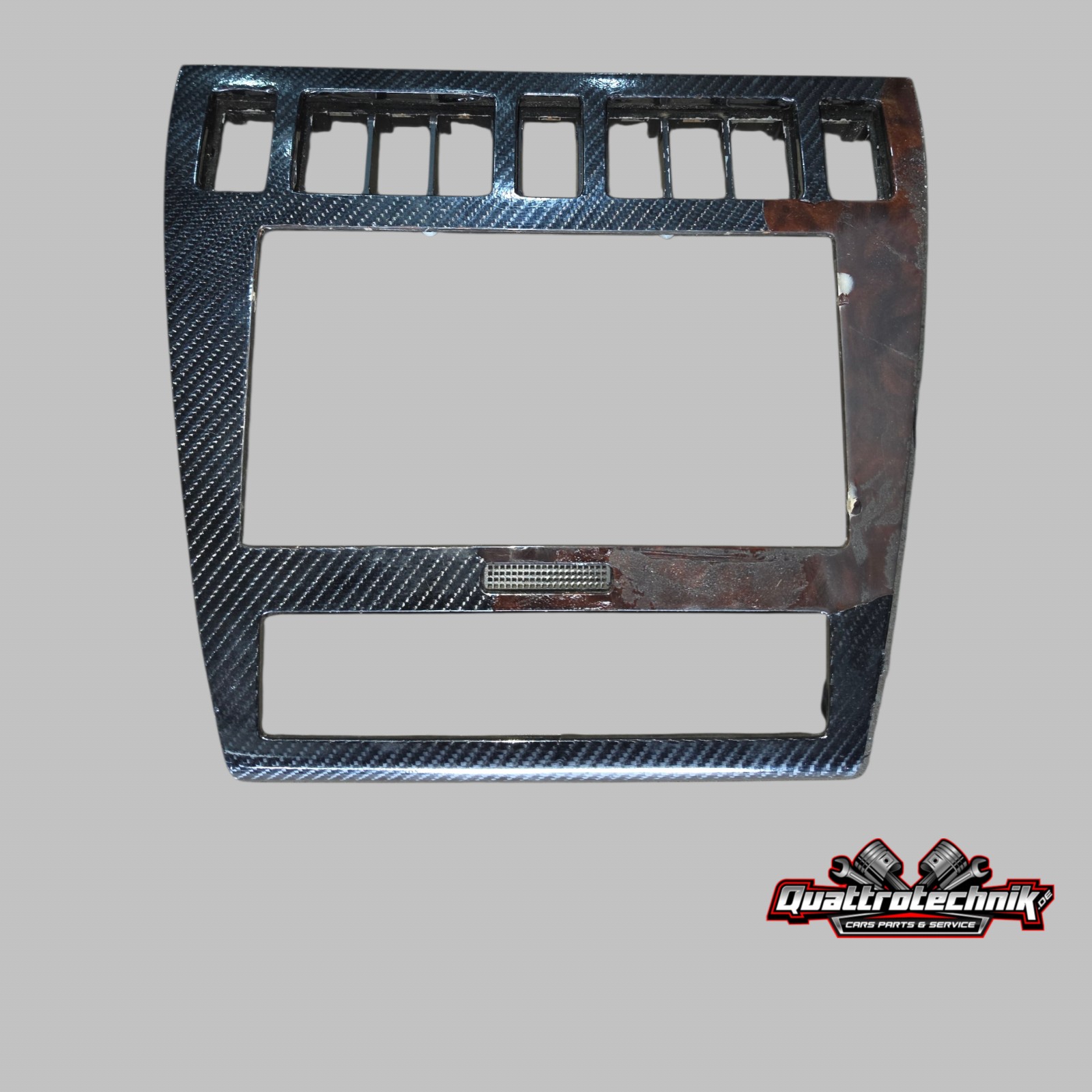 Audi A8 S8 D2 Vorfacelift Doppel DIN Schacht Mittelkonsole Blende Set