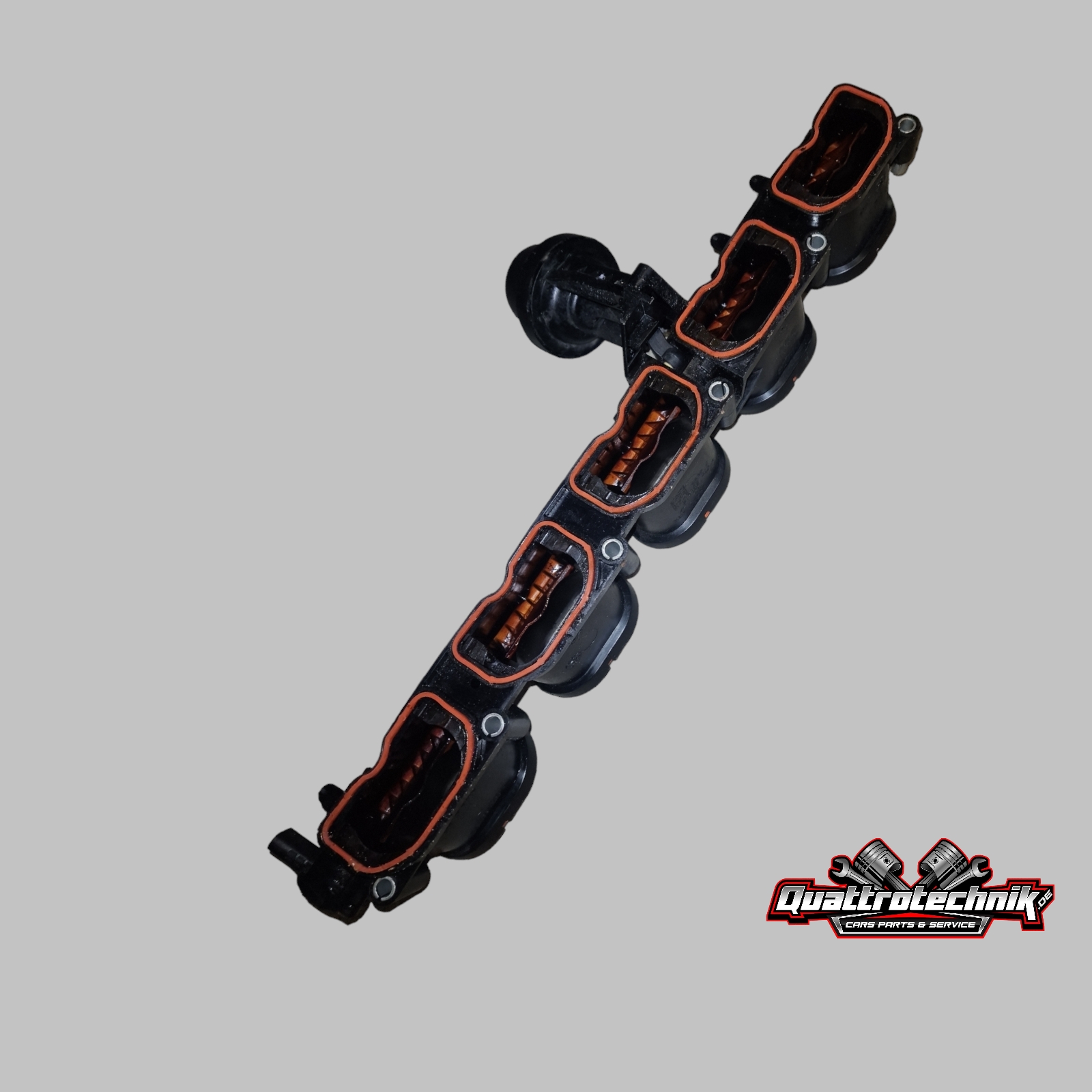 Audi RS6 4F 5.0 V10 Ansaugbrücke Saugrohr Drall Luftklappe 07L133110AA 07L133340