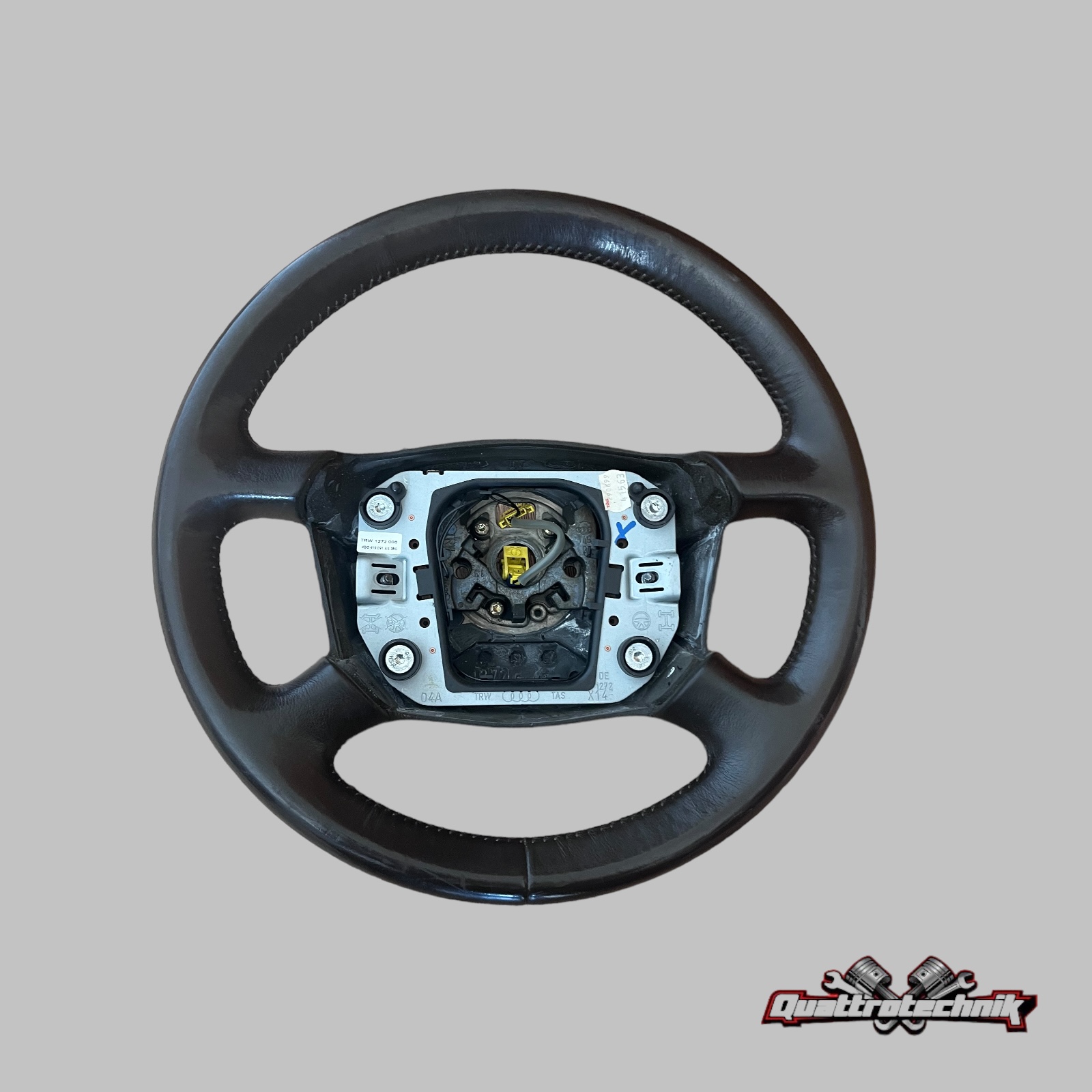 Audi A6 4B / A8 D2 4-Speichen Airbag Leder Lenkrad dunkelbraun/Jazz 4B0419091AS