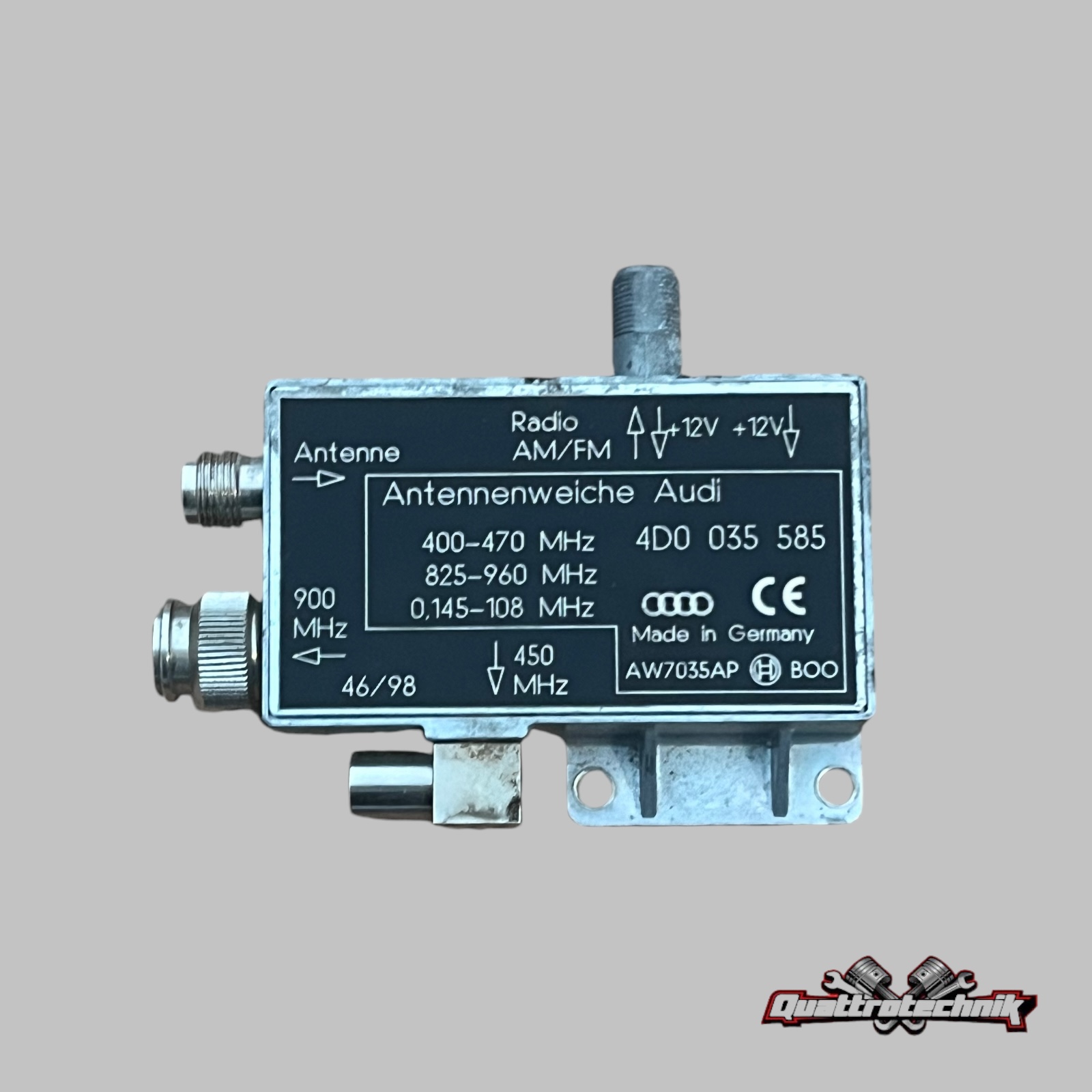 Antenne Antennenweiche Telefon Radio AUDI A8 A6 A4 A3 4D0035585