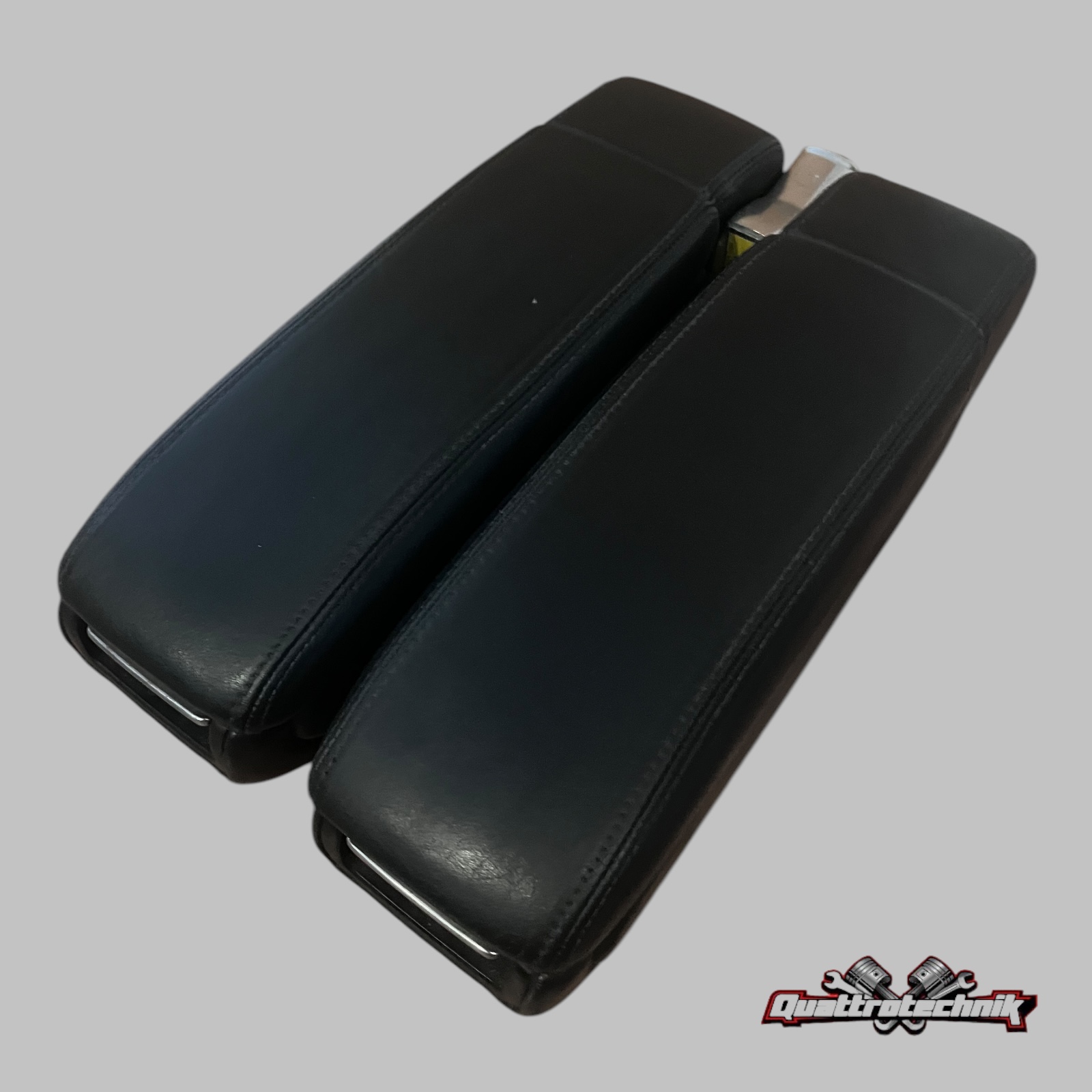 Mittelarmlehne Armlehne Leder Schwarz/Blau Blues Audi A8 S8 W12 D2 FL1 Fl2 VFL 94-02
