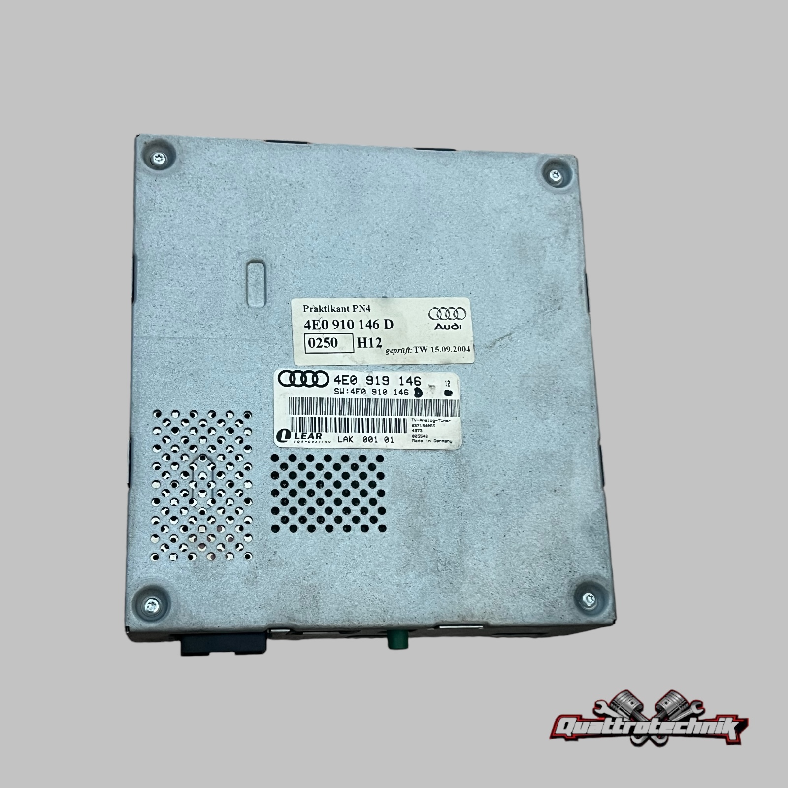 Audi A6 4F C6 A8 4E Q7 4L TV Tuner Receiver 4E0919146 Steuergerät Analog