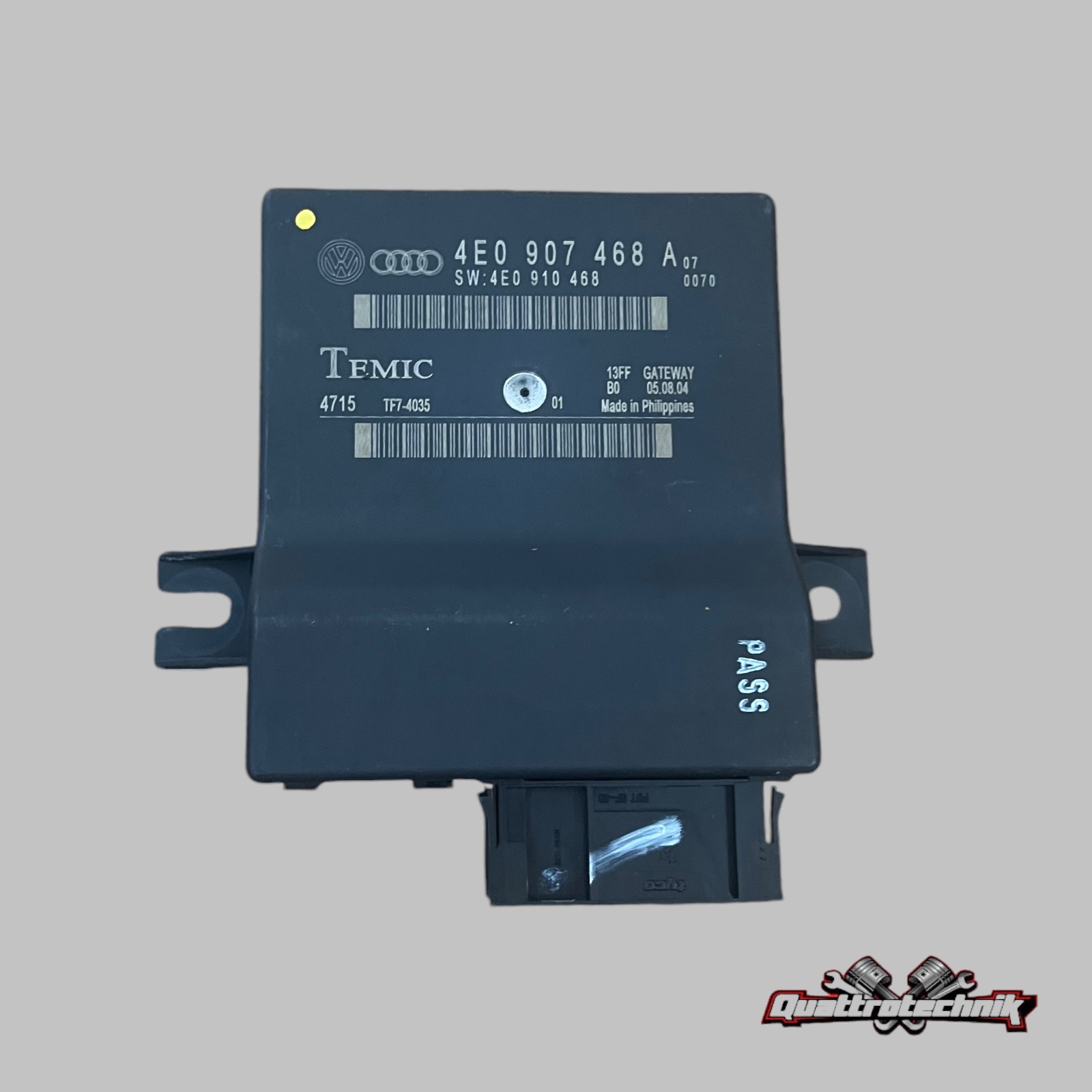 Audi A8 S8 W12 D3 4E Interface Steuergerät Gateway 4E0907468A