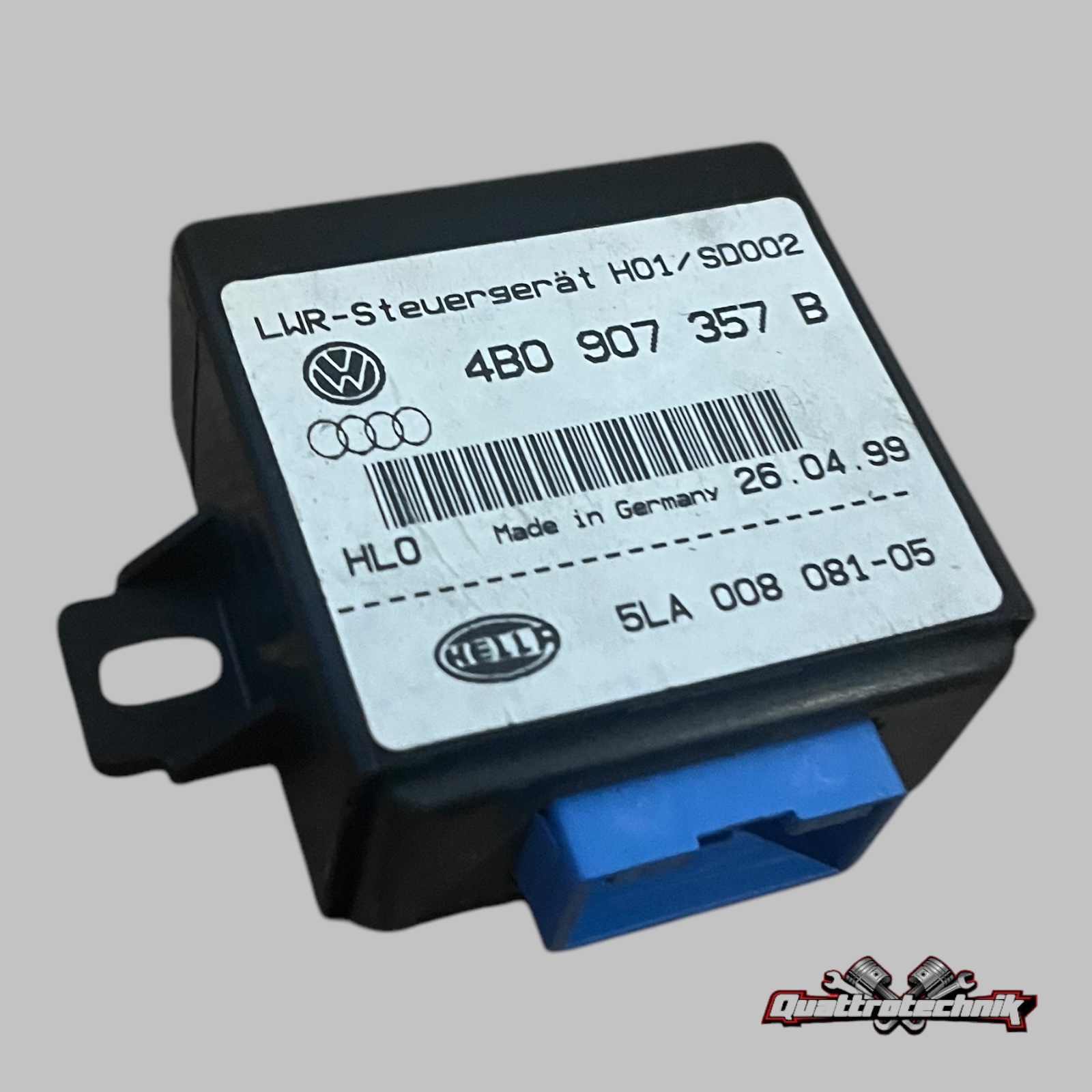 Audi A4 A6 A8  VW LWR Leuchtweitenregulierung Steuergerät 4B0907357B