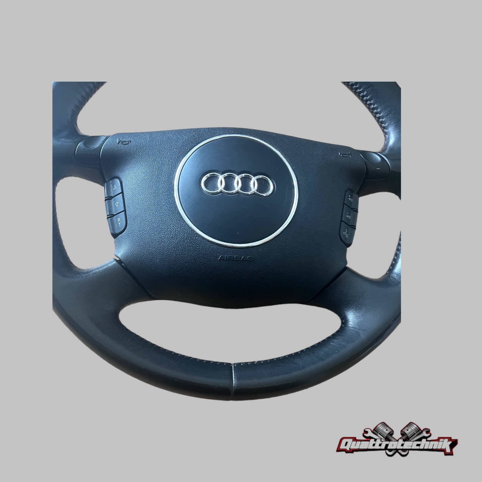 Lenkrad Multifunktion Leder Schaltwippen AUDI A3 A4 A6 A8 8Z0419091AN schwarz