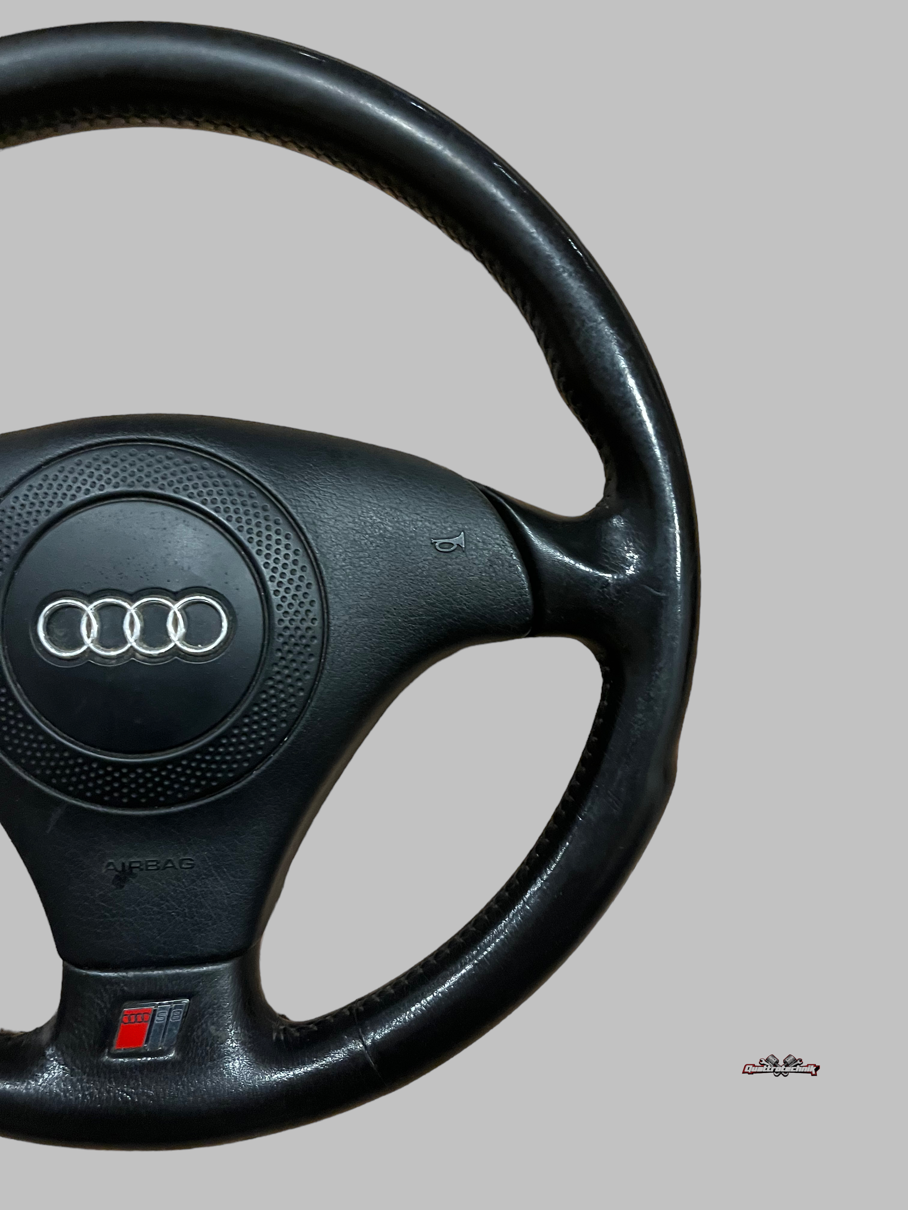Audi A8 S6 A6  3-Speichen Sportlenkrad Leder Lenkrad schwarz 4D0419091M