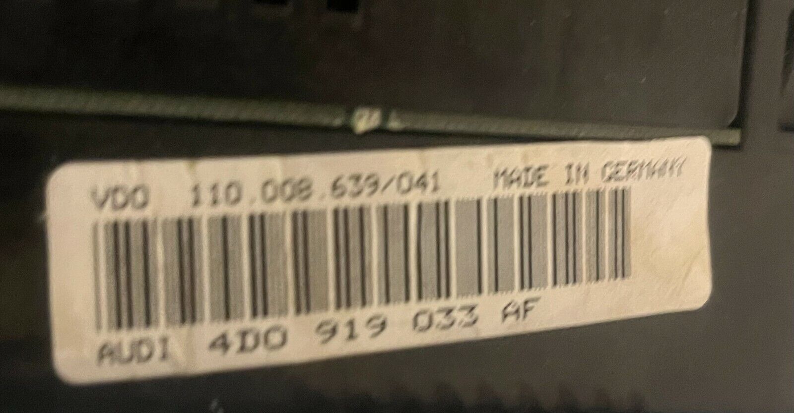 Tacho Kombiinstrument Audi S8 D2 VFL 98  4D0919033AF original Blaue Tachonadeln