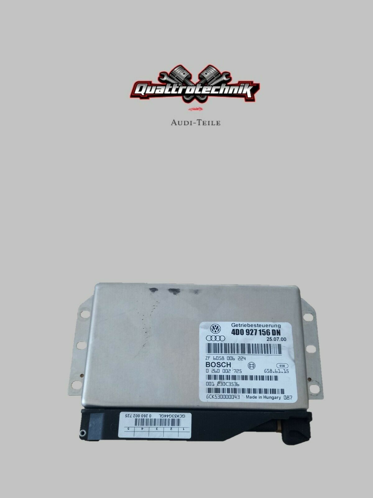 Audi A8 D2 Getriebesteuergerät Steuergerät Automatikgetriebe 4D0927156DN