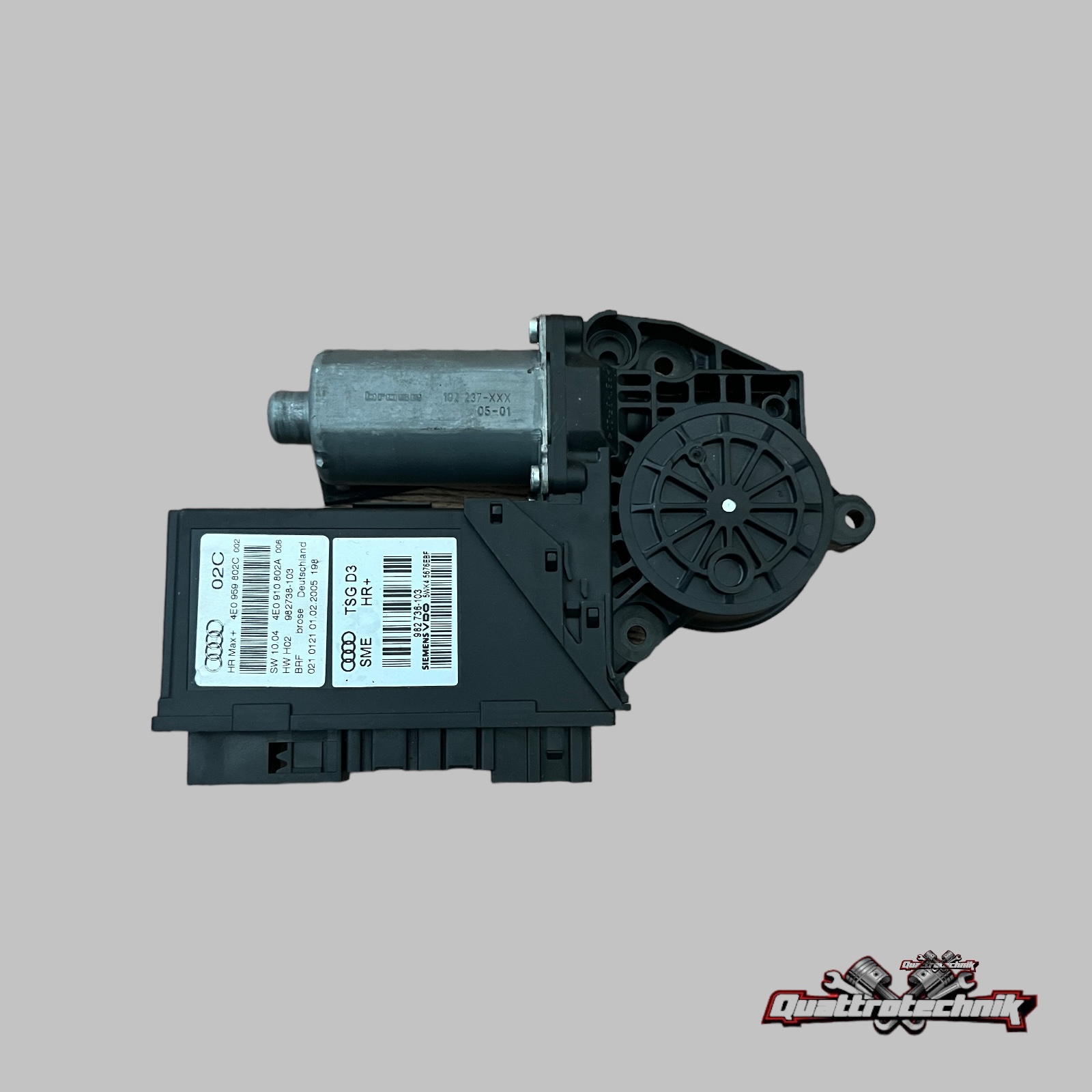 Audi A8 D3 4E Fensterhebermotor hinten rechts Original 4E0959802C 4E0910802A