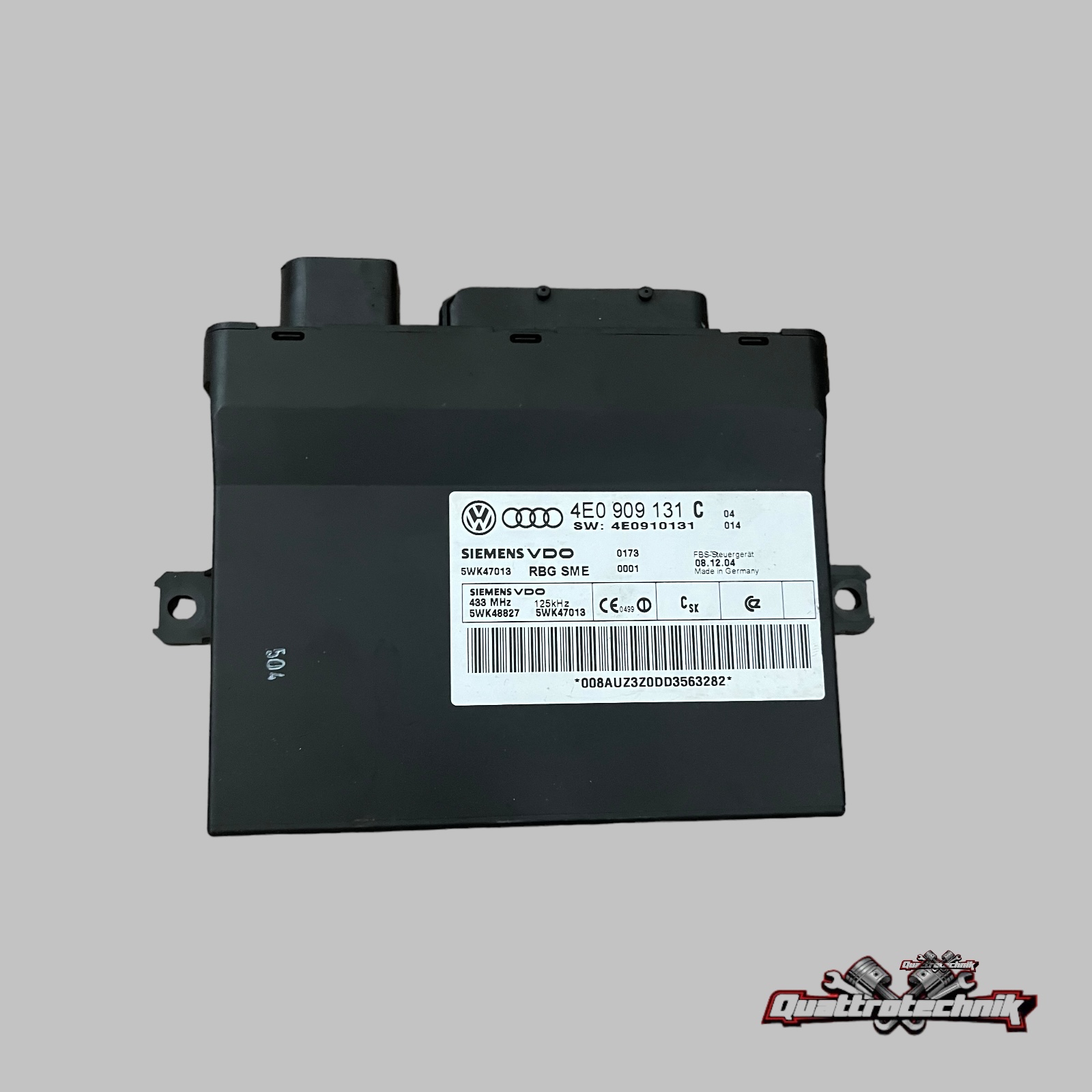 Audi A8 4E Steuergerät Keyless Entry Komfort 4E0909131C 4E0910131