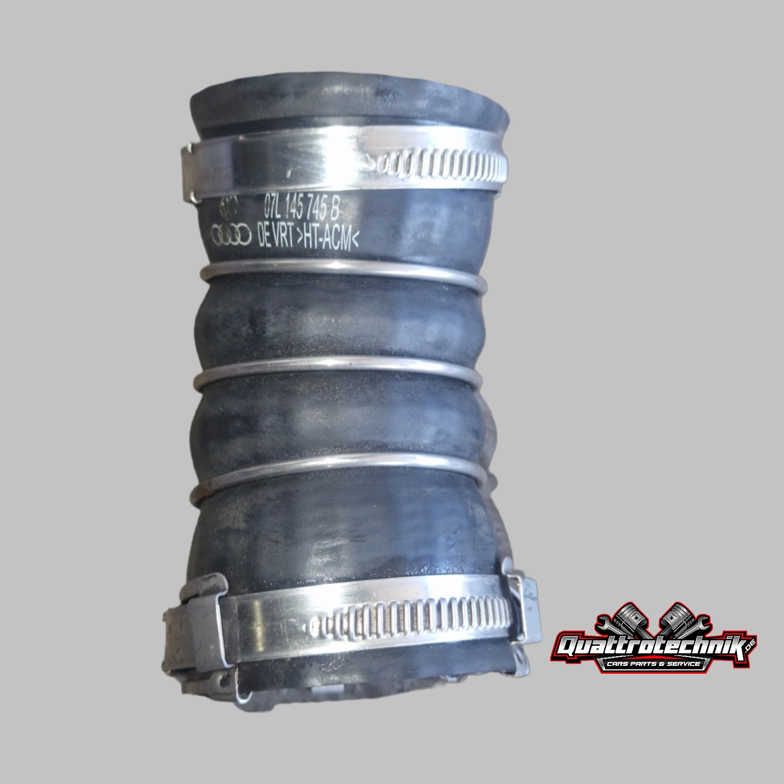 Audi RS6 4F 5.0 V10 Biturbo Ladeluft Rohr Ladeluftschlauch Schlauch 07L145745B