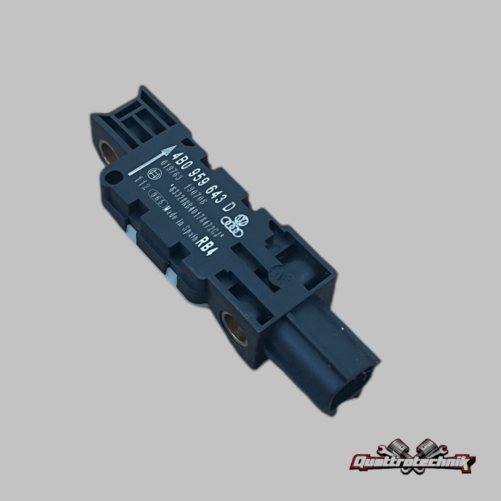 Audi A3 S3 RS3 8P A8 4E R8 Querbeschl Sensor Crashsensor Airbagsen 4B0959643D