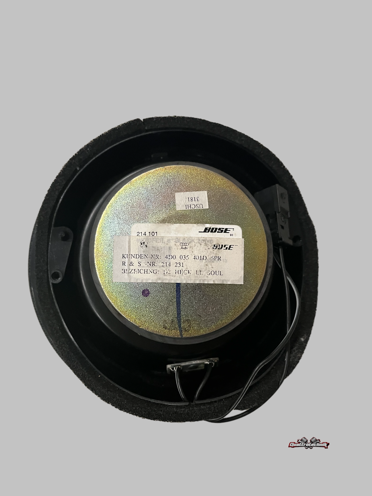 Audi A8 S8 W12 D2 Paar Set schwarze Bose Lautsprecher 4D0035401D