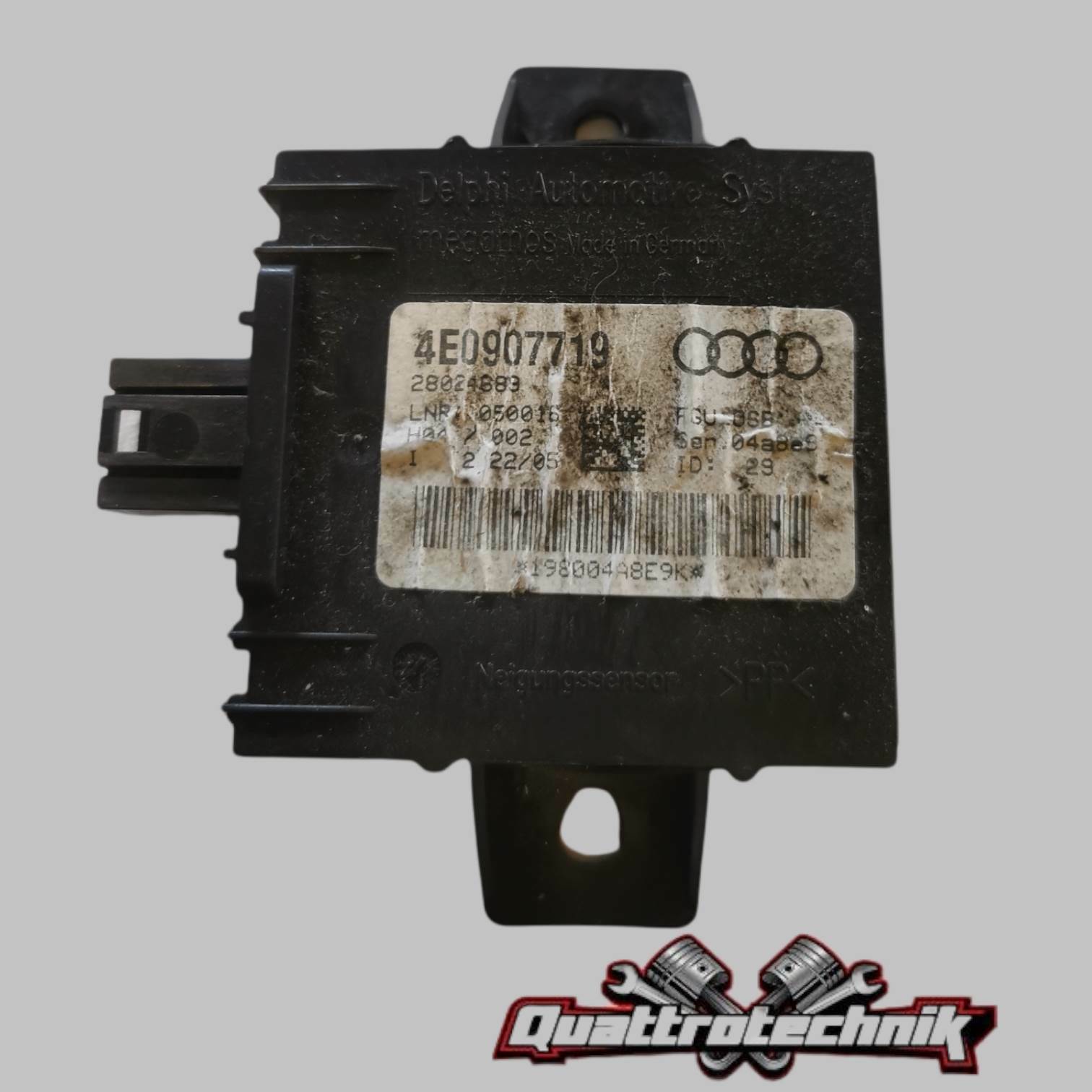 Audi A8 4E Steuergerät Neigungsschutz 4E0907719 Diebstahlschutz Sensor