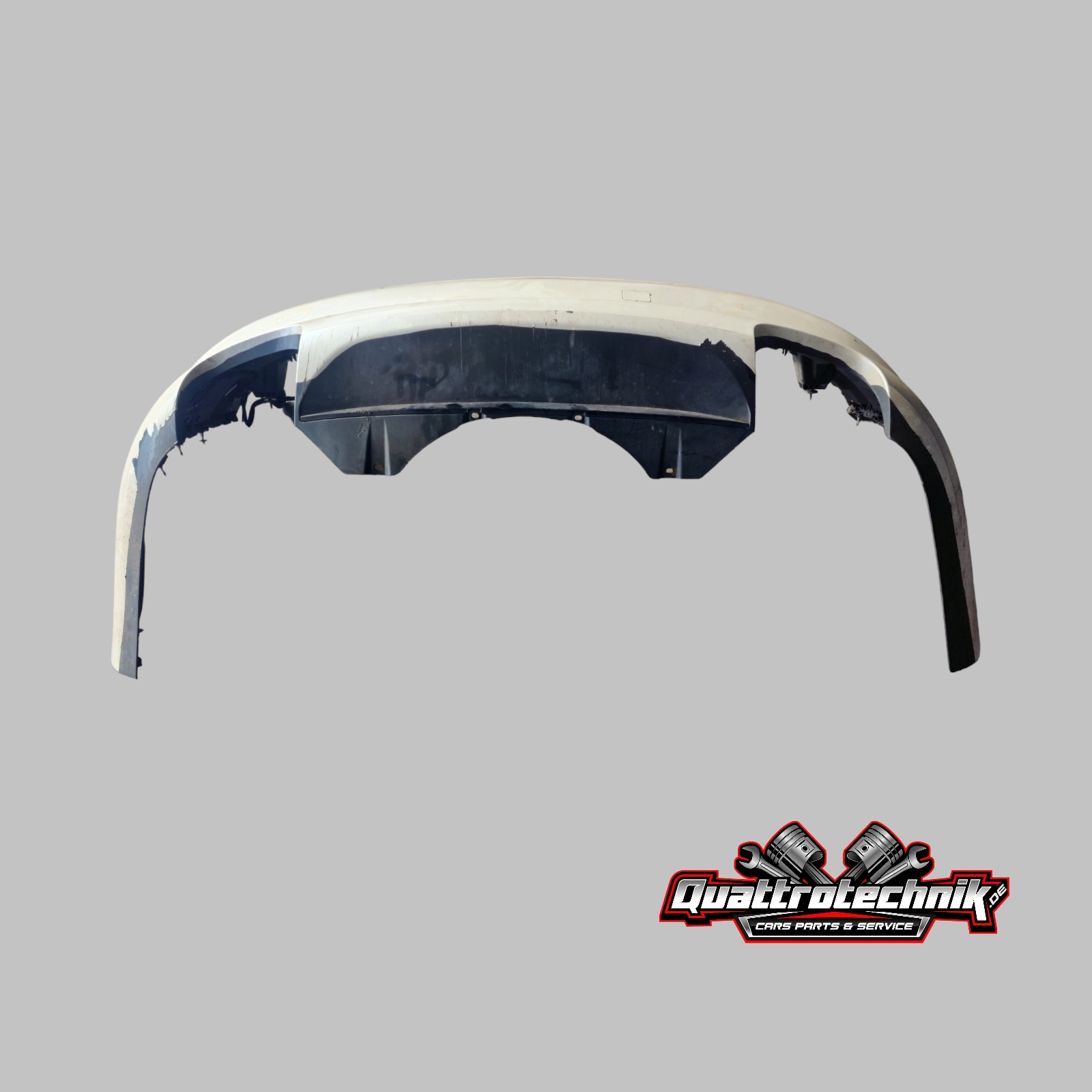 Audi S8 A8 4E D3 Stoßstange hinten Heckschürze weiß foliert PDC 4E0807511AK