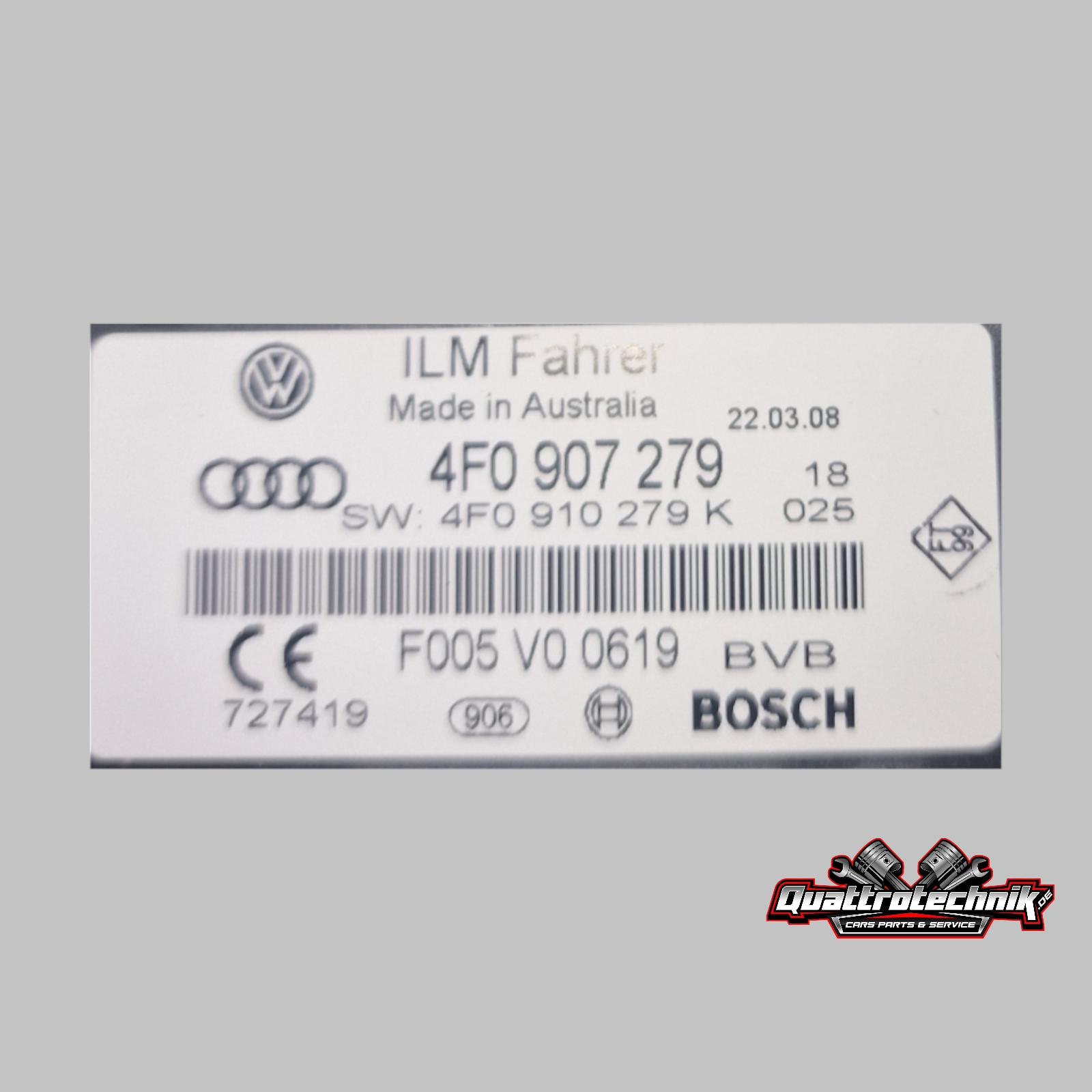 Audi A6 4F C6 ILM Fahrer Bordnetzsteuergerät Bordnetz 4F0907279 4F0910279K