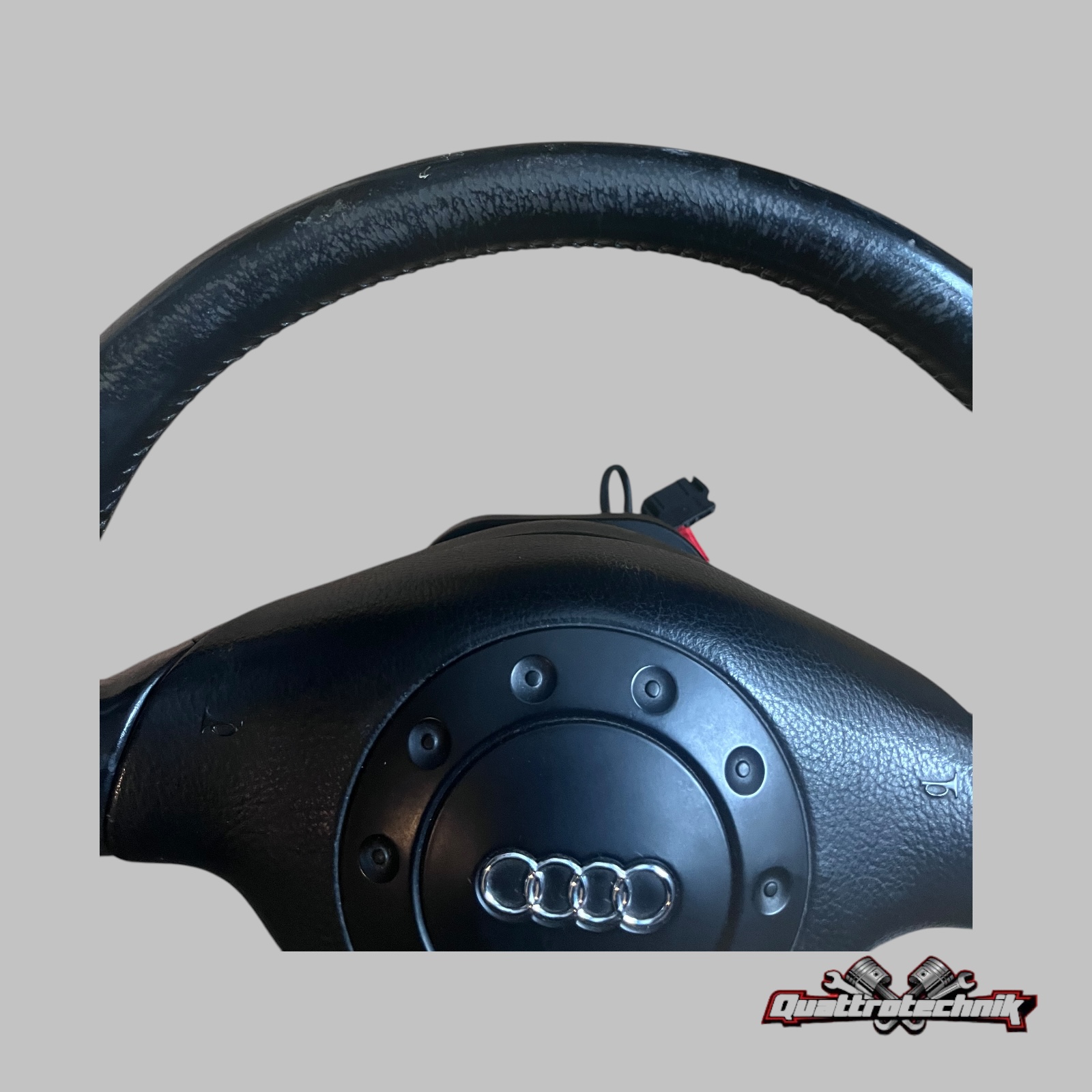 3-Speichen Sport Lenkrad Leder AUDI A3 A4 A6 A8 100 80 Cab. 4D0419091Q schwarz