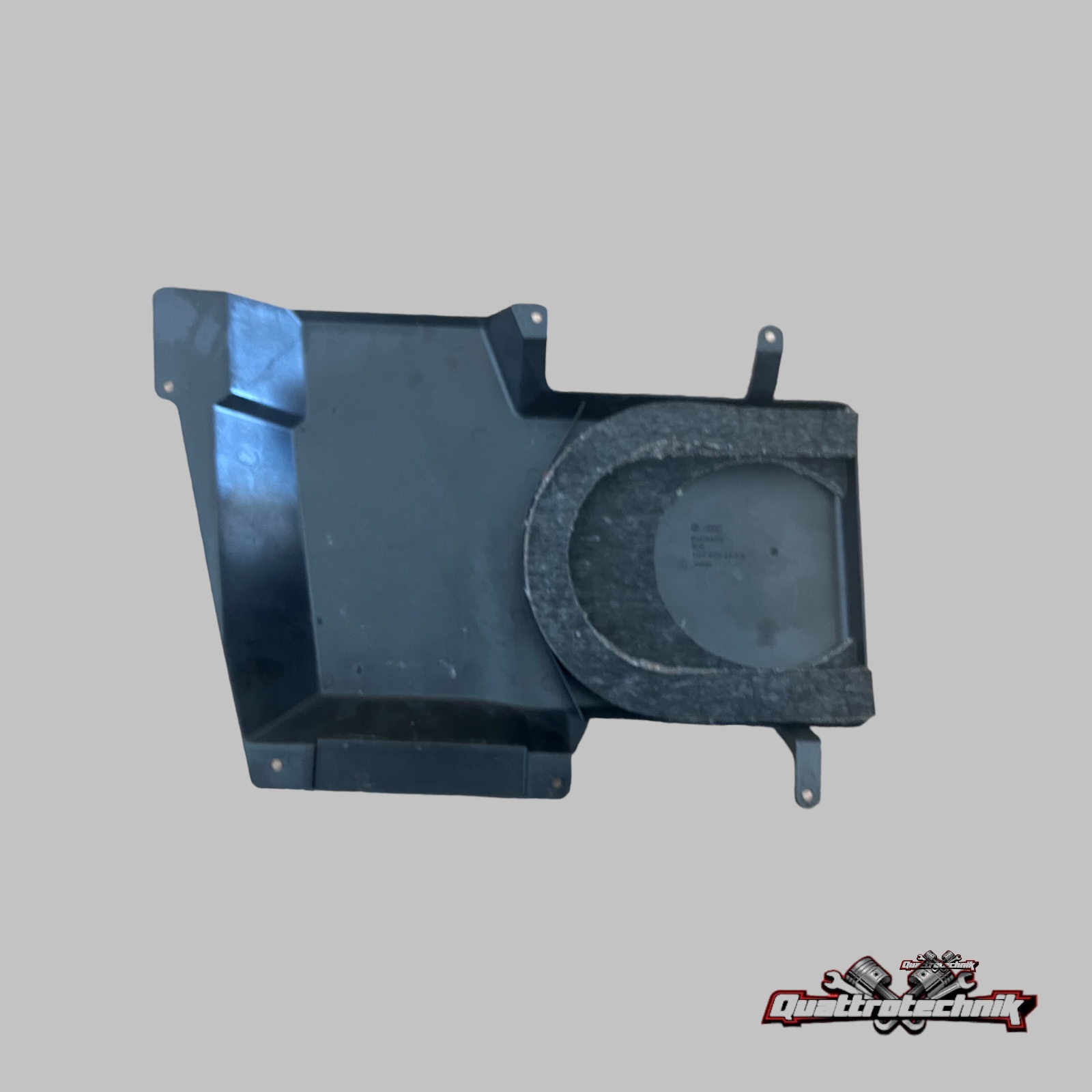 Audi A8 D2 4D Lautsprecherblende rechts hinten unten 01C satinschwarz 4D0035450A