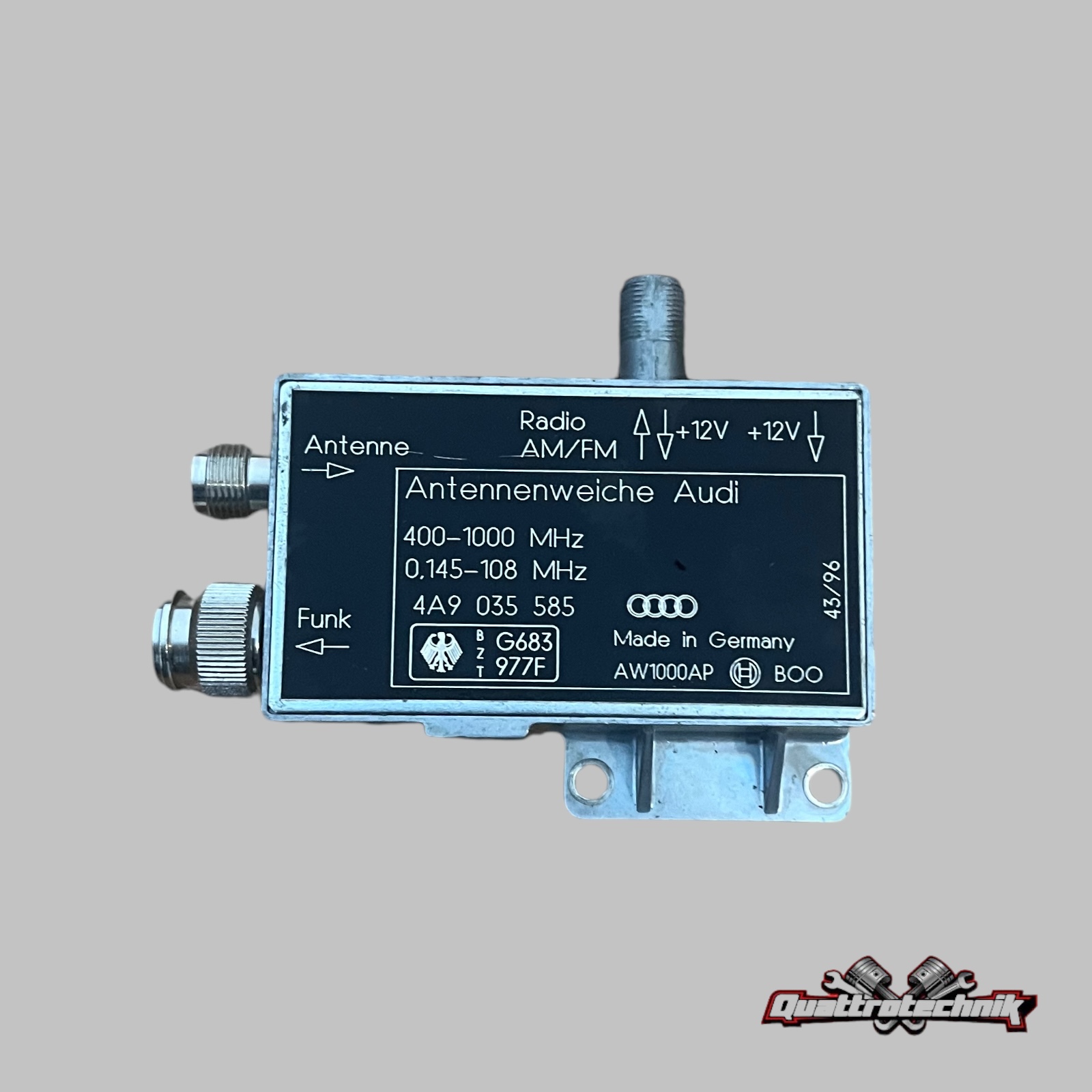 Antenne Antennenweiche Telefon Radio AUDI A8 A6 A4 A3 4A9035585