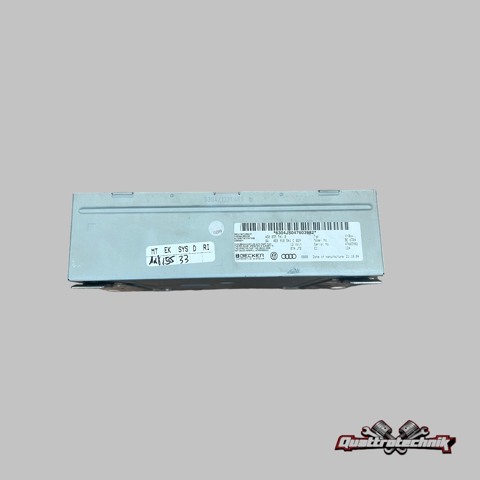 K-Box Tuner Empfänger Radio Modul Audi A8 4E A6 4F 4E0035541B 4E0910541C