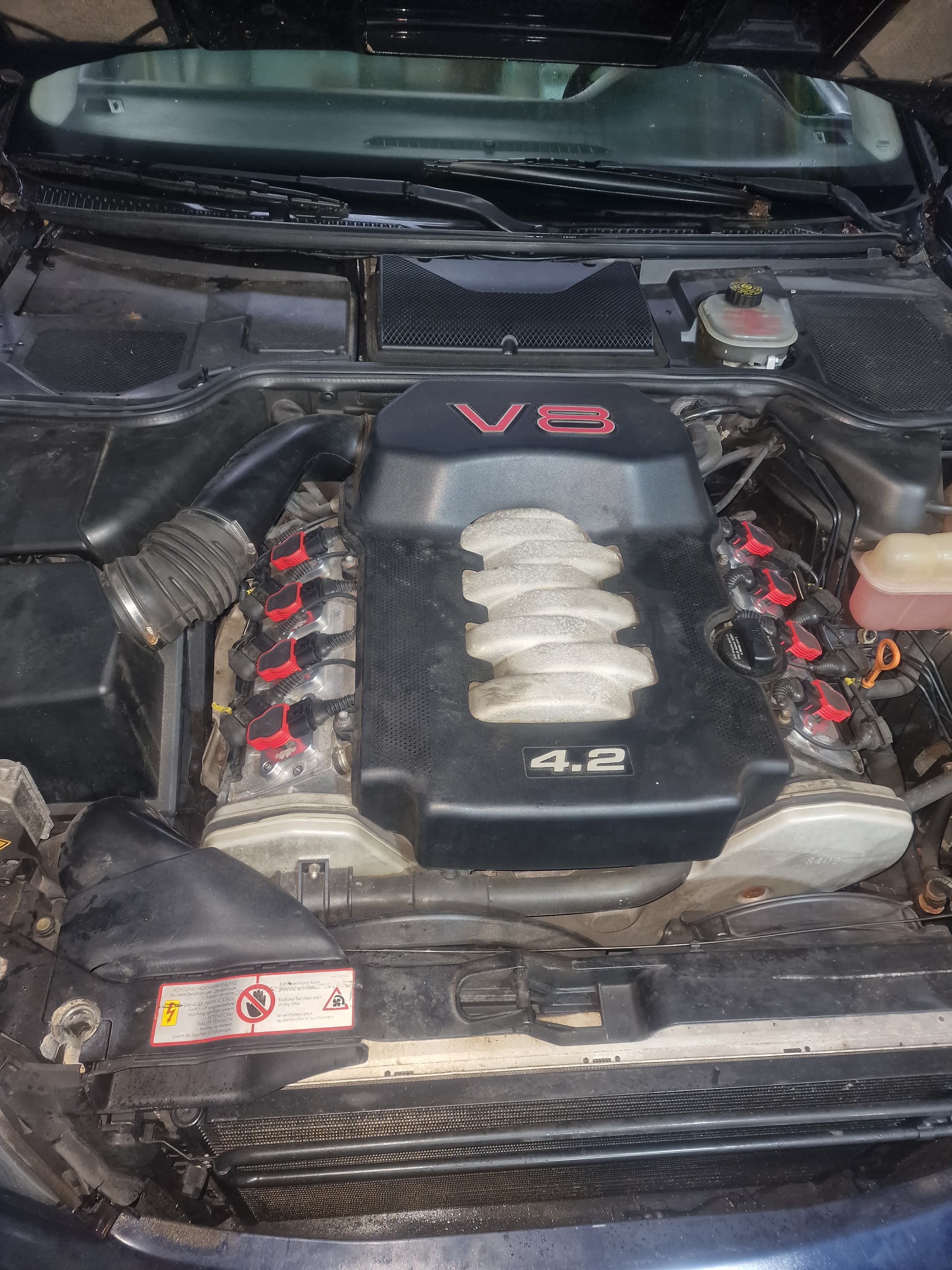 Umbauset TFSi Zündspulen Adpaterplatten Alu Audi A8 D2 4.2 3.7 32V Audi S6 Plus
