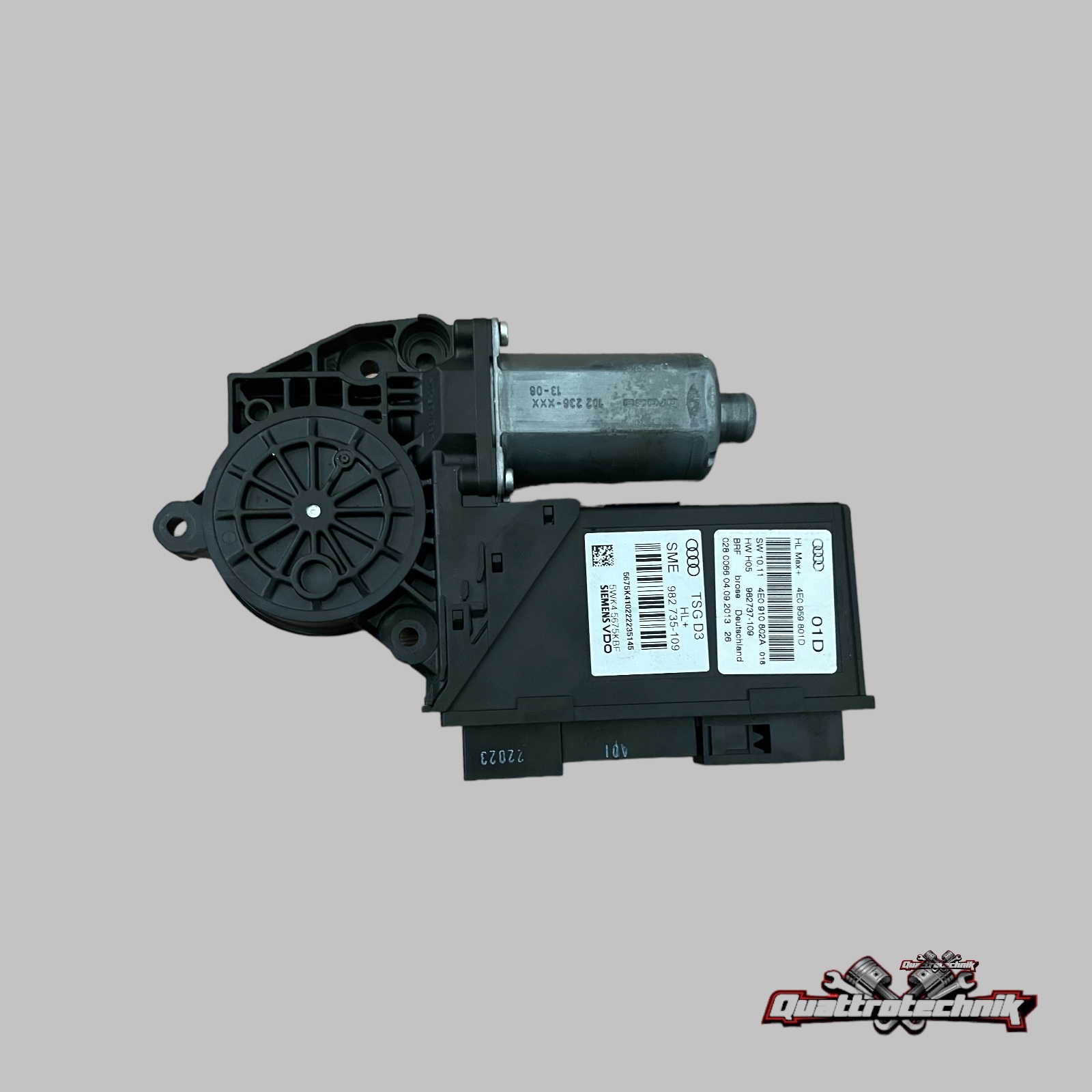 Audi A8 D3 4E Fensterhebermotor hinten links Original  4E0959801D 4E0910802A