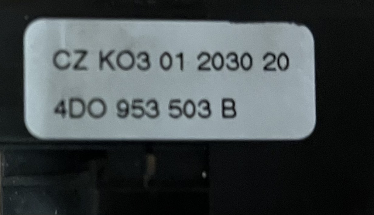 AUDI A4 A6 A8 Avant Lenkstockhebel Hebel Schalter 4D0953513D