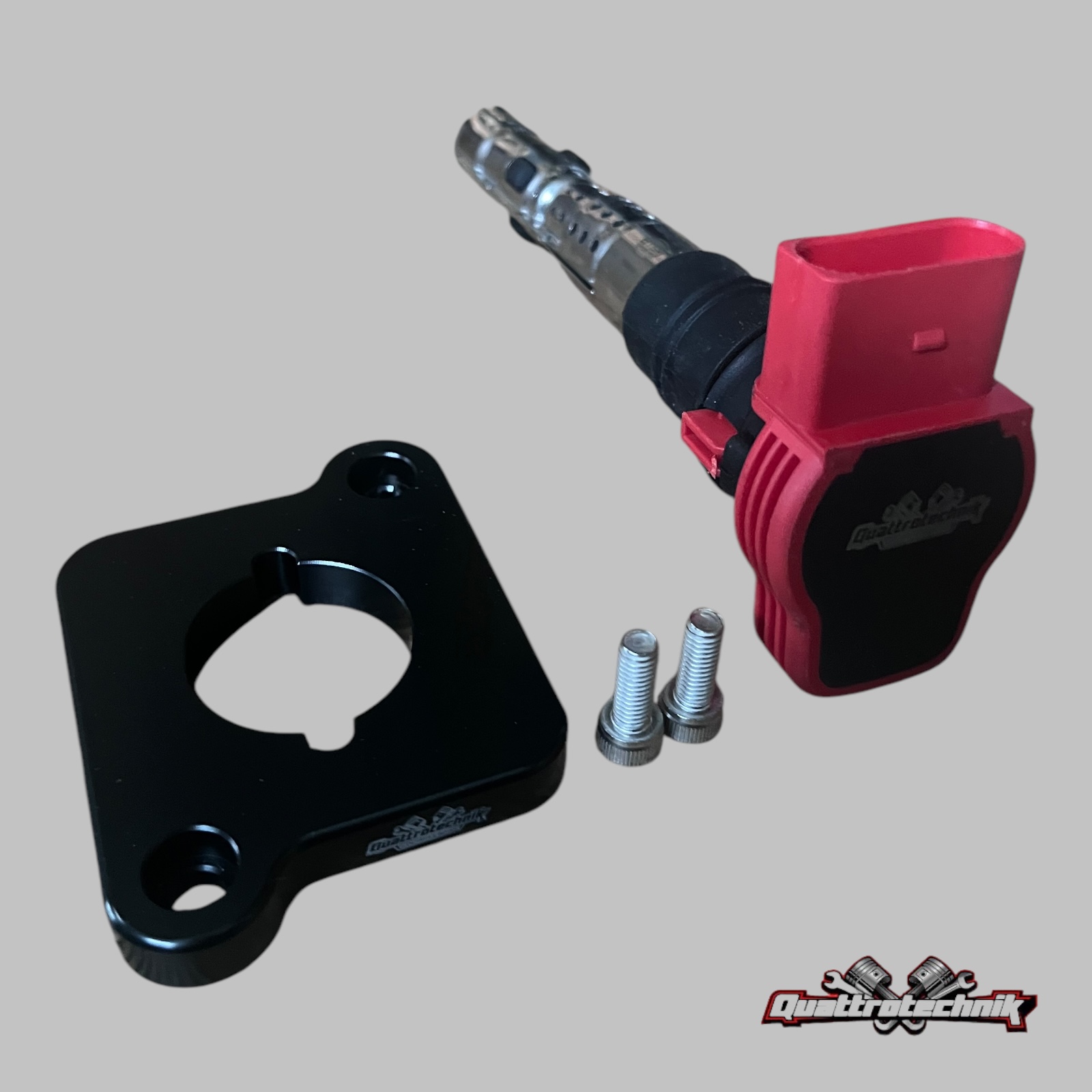 Umbauset TFSi Zündspulen Adpaterplatten Alu Audi A8 D2 A6 4.2 RS6 4,2 3.7 V8 40V