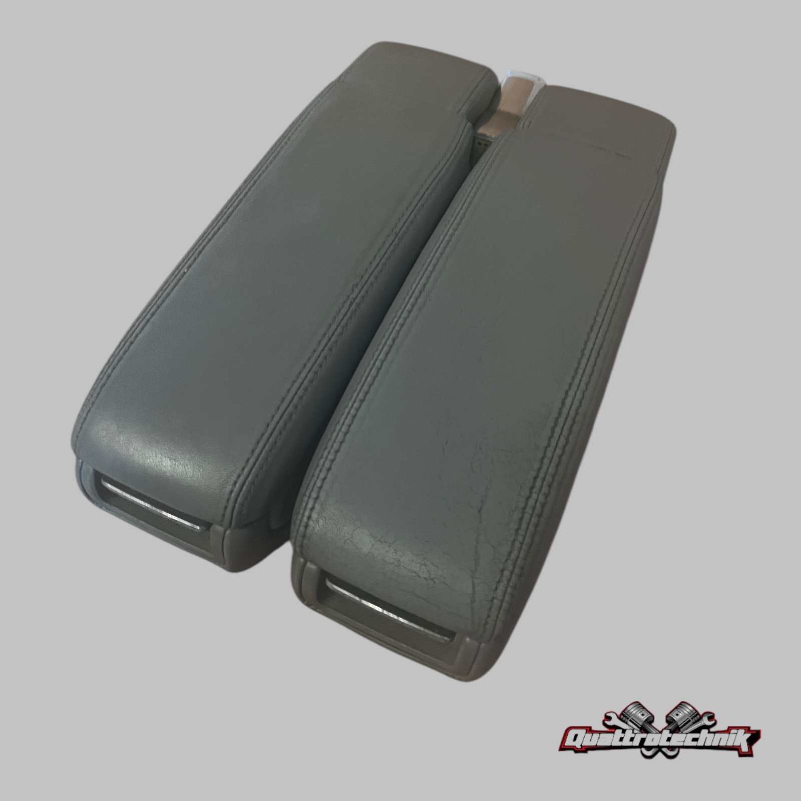 Mittelarmlehne Armlehne Leder Hellgrau Platin Audi A8 S8 W12 D2 FL VFL 94-02