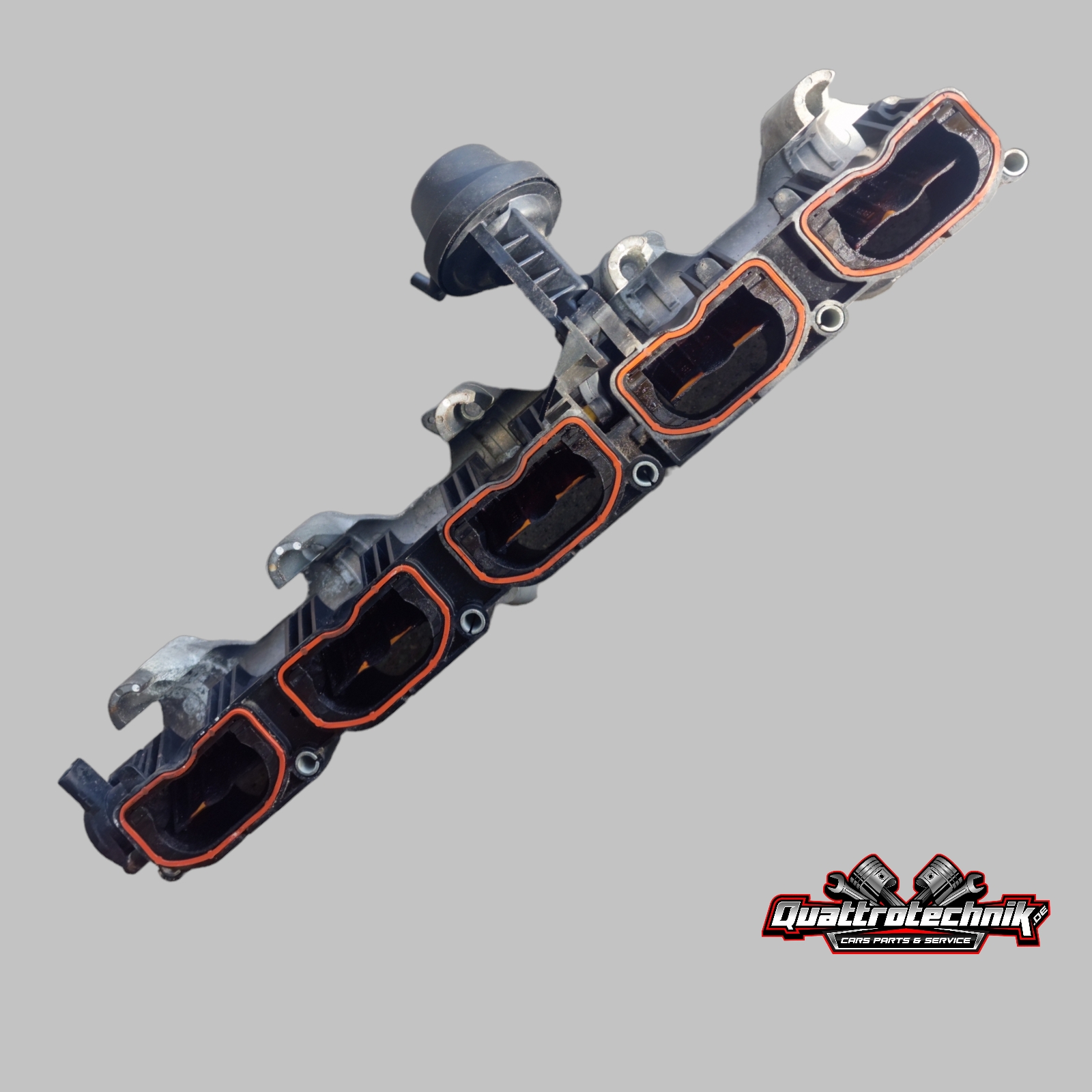 Audi RS6 4F 5.0 V10 Ansaugbrücke Saugrohr Drall Luftklappe 07L133109M 07L133339