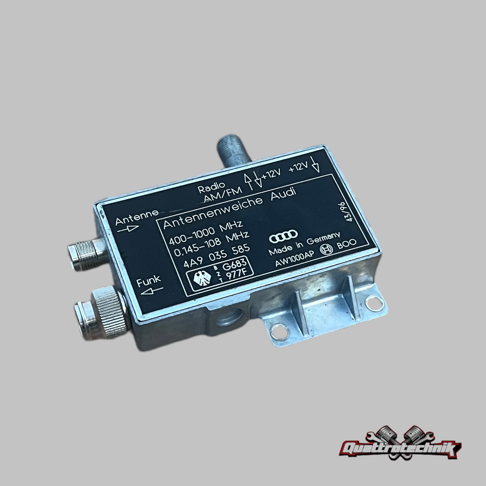 Antenne Antennenweiche Telefon Radio AUDI A8 A6 A4 A3 4A9035585