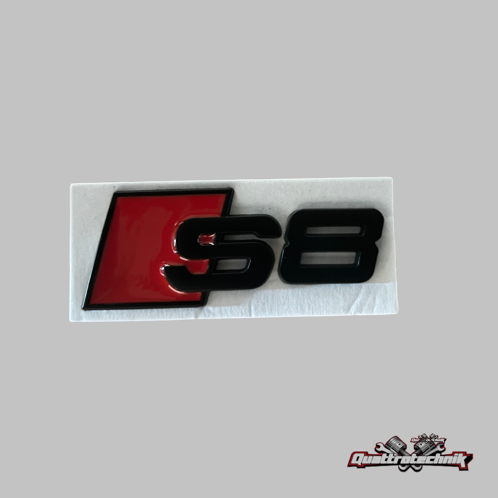 *NEU* Audi S8 Emblem Logo für Kofferraum Heckdeckel schwarz