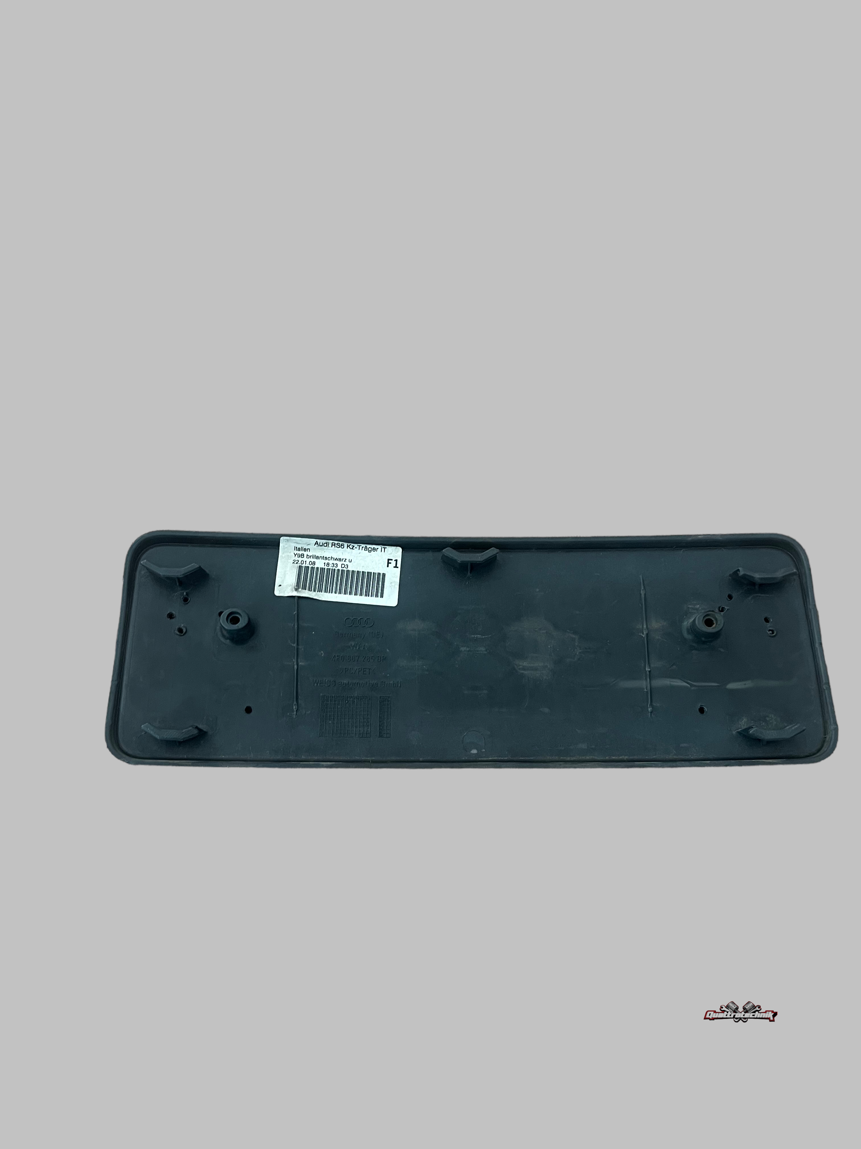 Audi RS6 A6 4F Kennzeichenhalter KURZ 4F0807285BP Nummernschildhalter LY9B 360mm