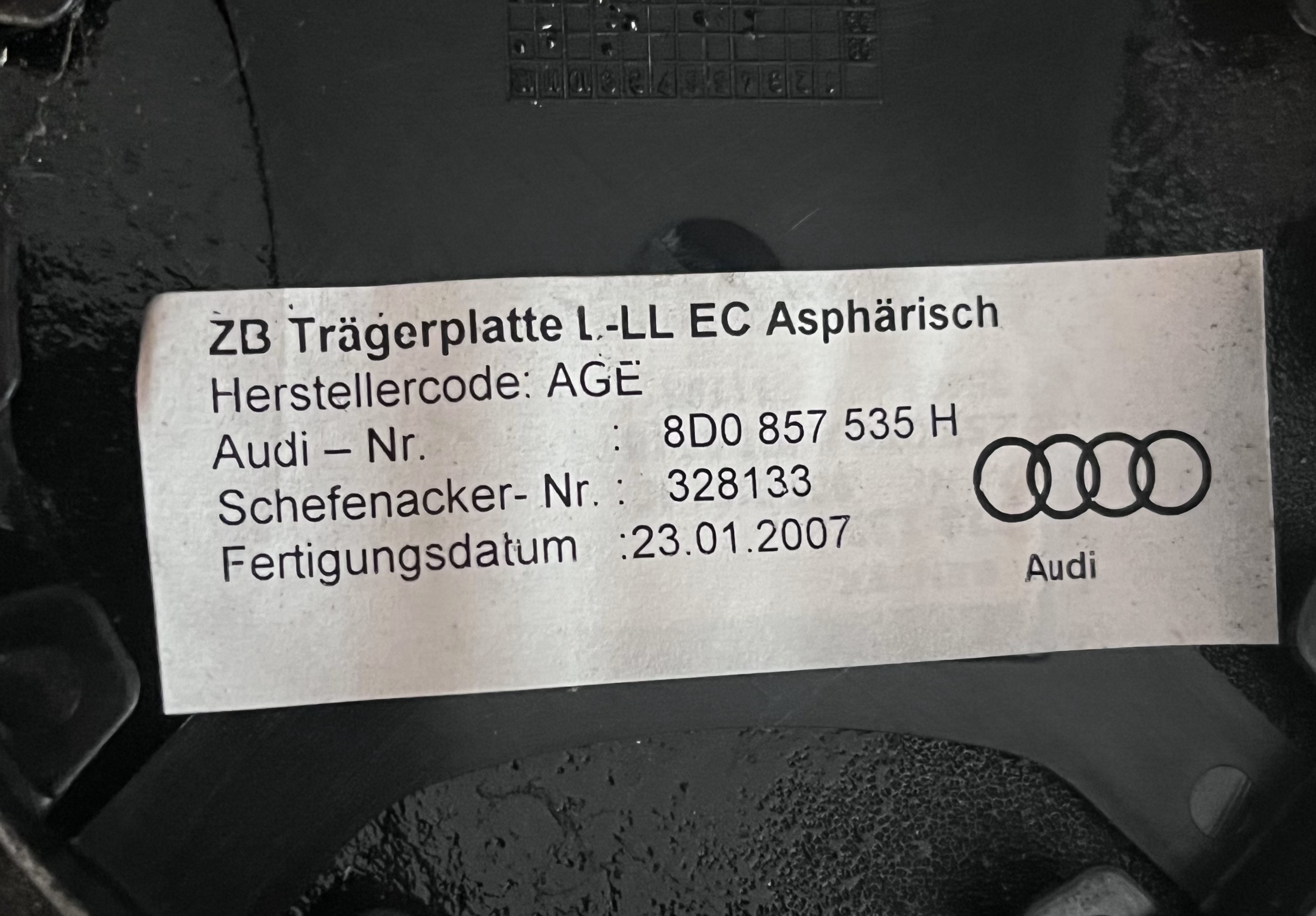 Audi A8 S8 W12 Spiegelglas links 8D0857535H automatisch abblendbar Asphärisch