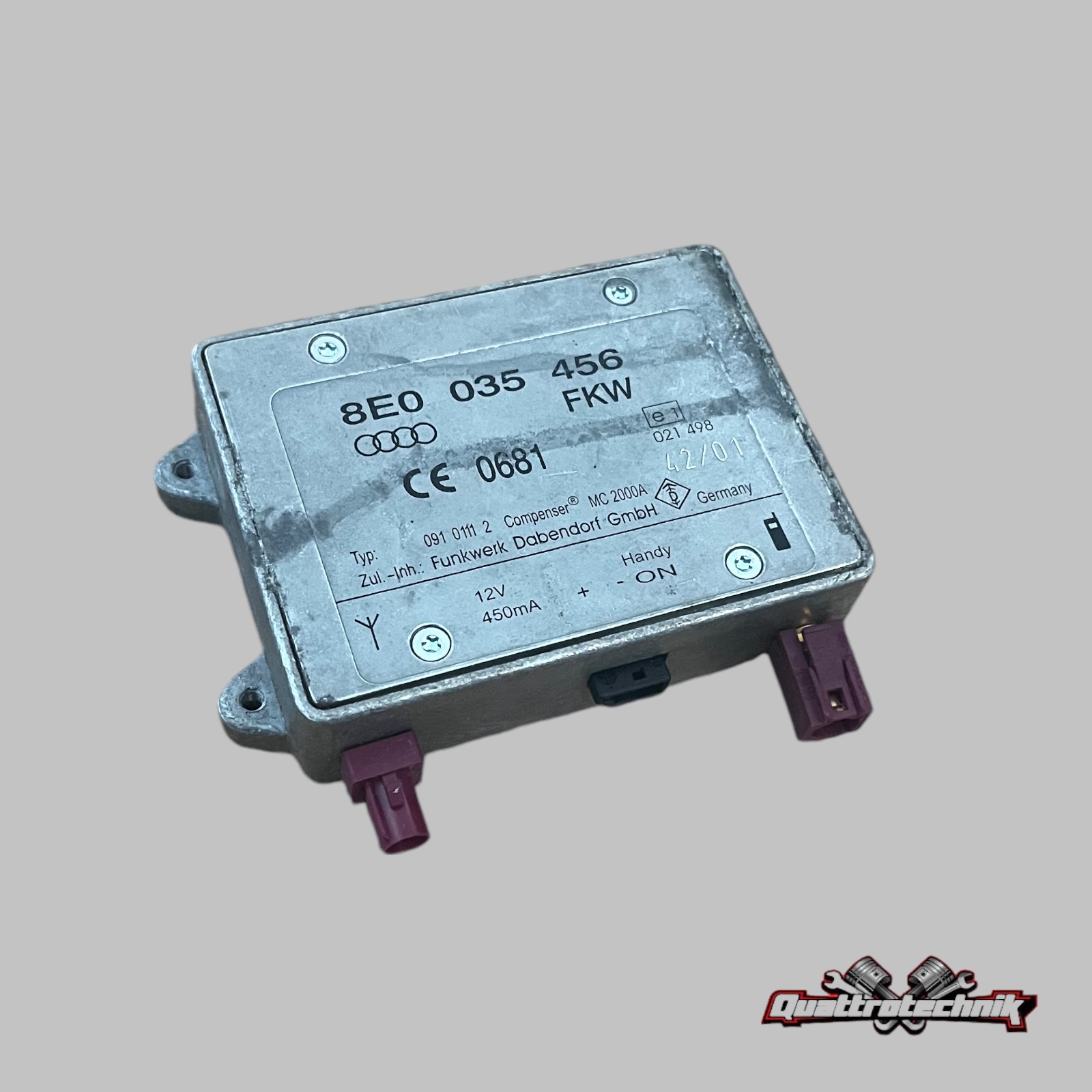 Antennenverstärker 8E0035456 Compenser VW Audi A3 A4 A6 4F A8 TT