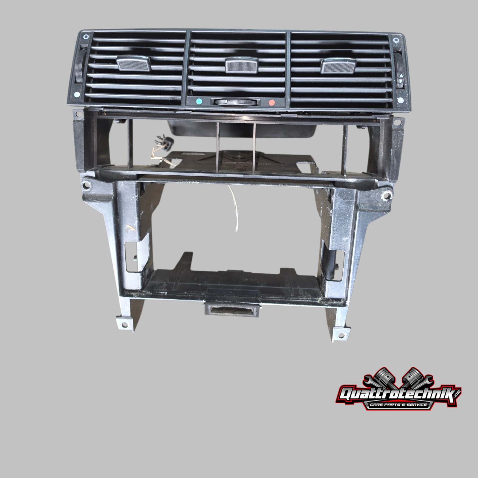 Audi A8 S8 D2 Vorfacelift Doppel DIN Schacht Mittelkonsole Blende Set