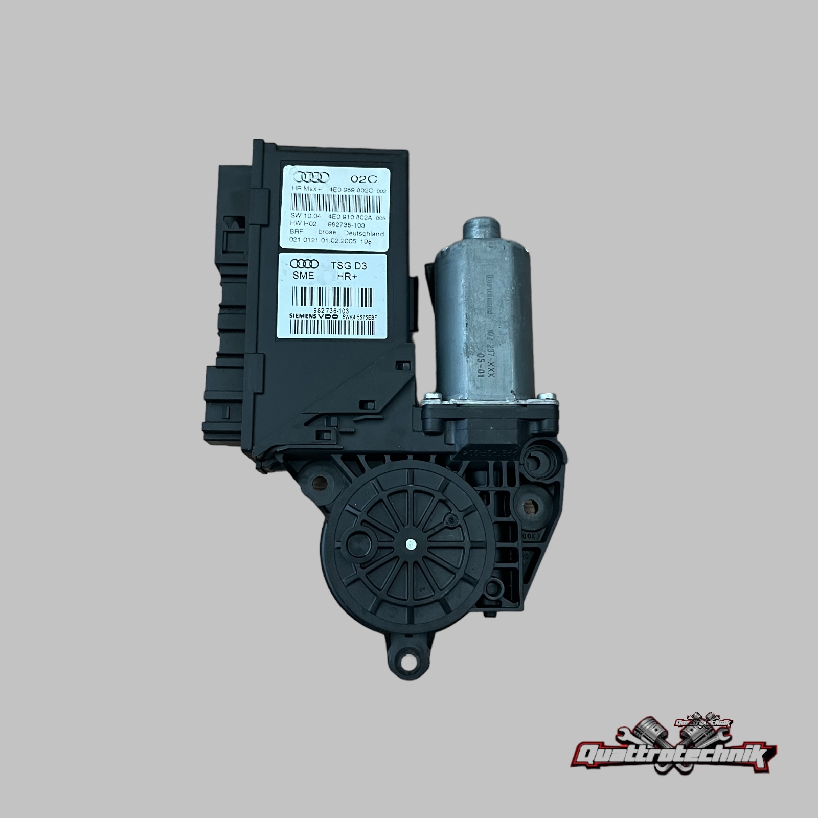 Audi A8 D3 4E Fensterhebermotor hinten rechts Original 4E0959802C 4E0910802A