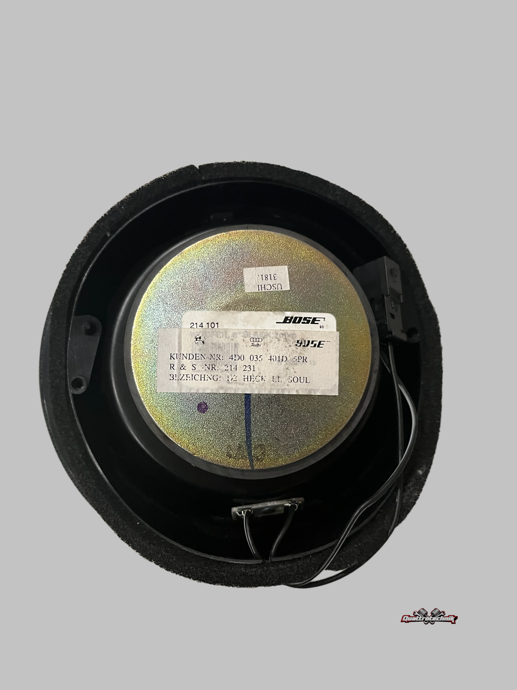 Audi A8 S8 W12 D2 Soul schwarz Bose Lautsprecher Subwoofer 4D0035401D