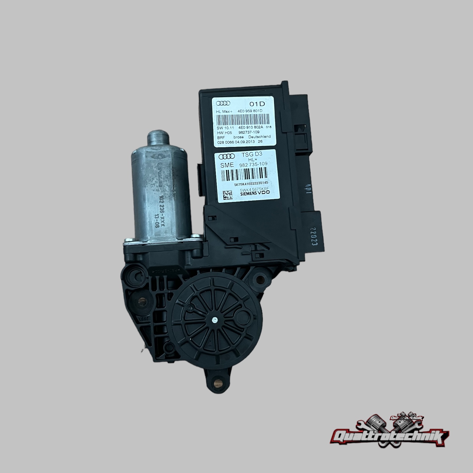 Audi A8 D3 4E Fensterhebermotor hinten links Original  4E0959801D 4E0910802A