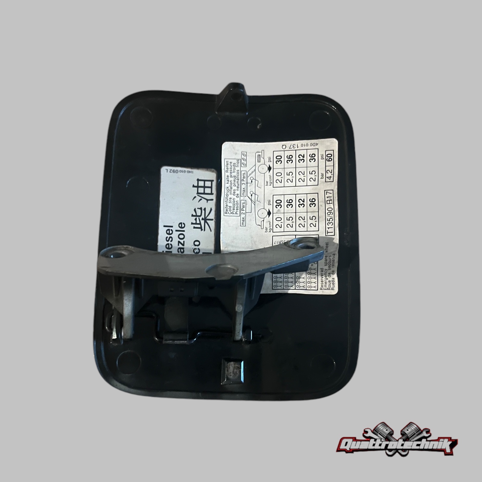Audi A8 S8 D2 4D Tankklappe Tankdeckel Deckel 4D0809905B LZ6G Irischgrün 94-02