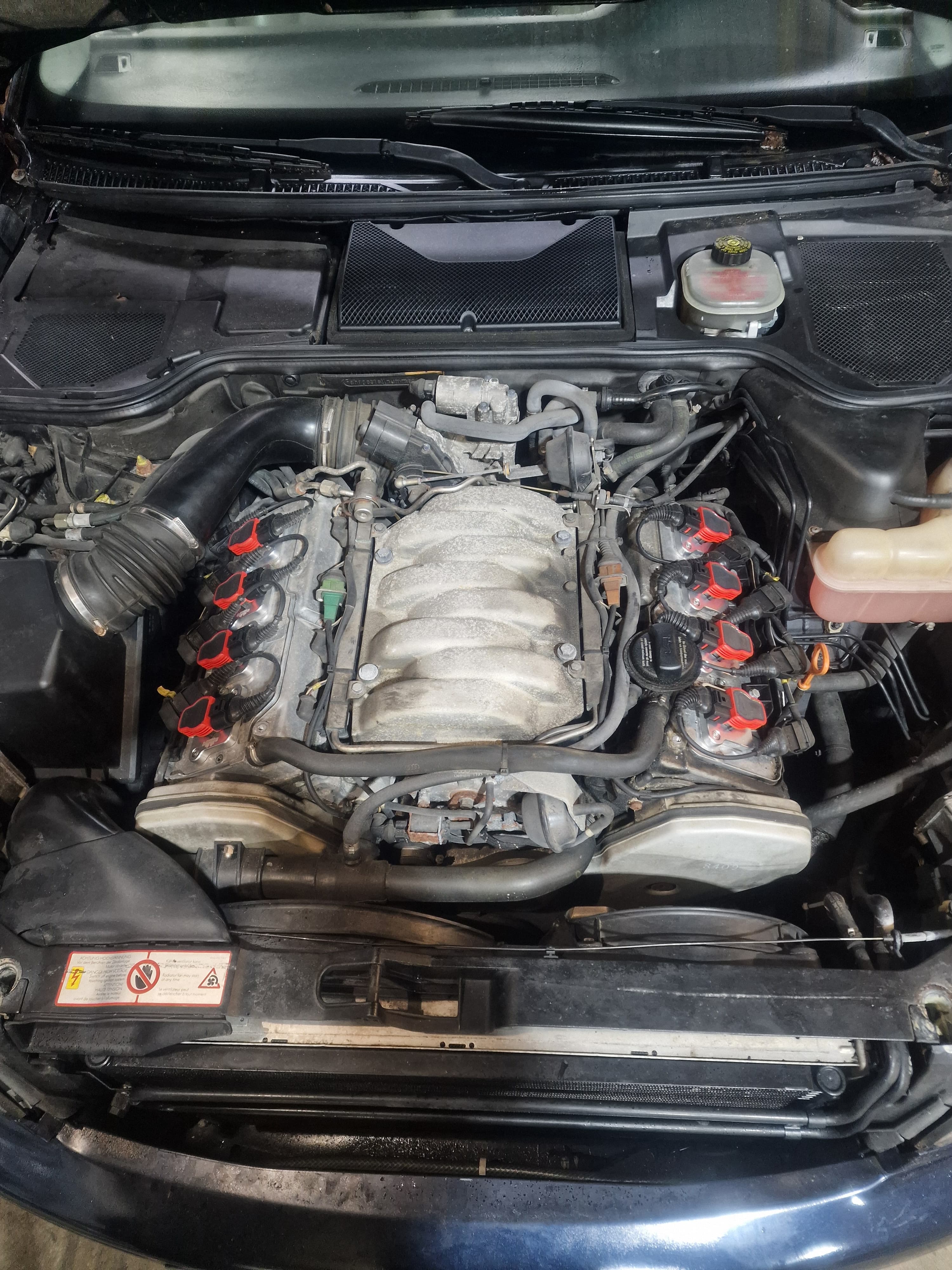 Umbauset TFSi Zündspulen Adpaterplatten Alu Audi A8 D2 4.2 3.7 32V Audi S6 Plus