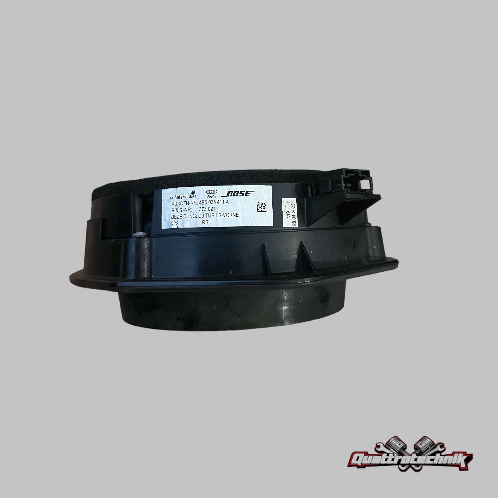 Audi A8 S8 W12 4E BOSE Mittel - Tiefton Lautsprecher Tür Vorne  4E0035411A