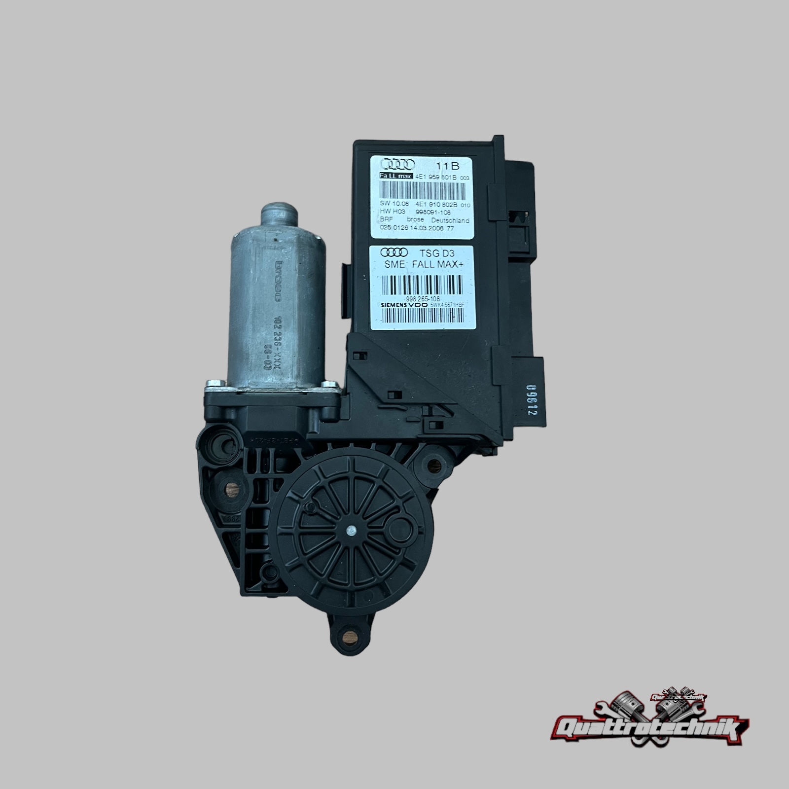 Audi A8 D3 4E Fensterhebermotor vorn links Original  4E1959801B 4E1910802B