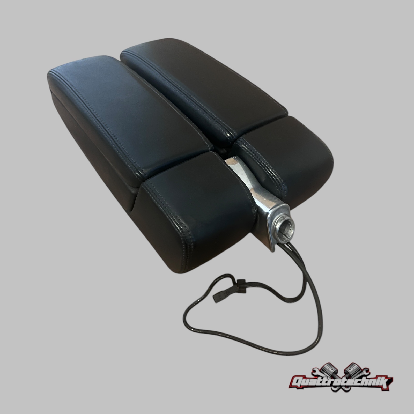 Mittelarmlehne Armlehne Leder Schwarz/Blau Blues Audi A8 S8 W12 D2 FL1 Fl2 VFL 94-02