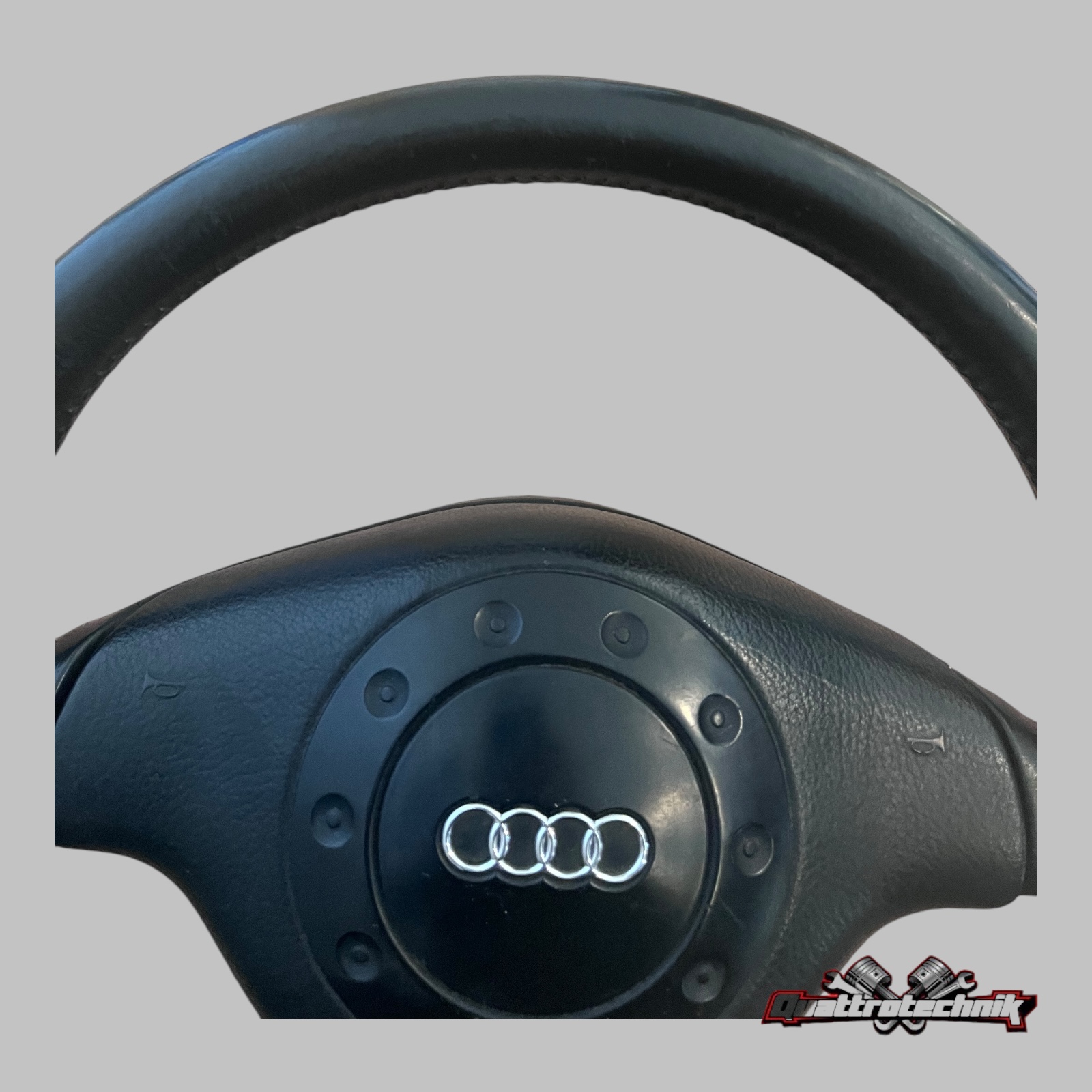 3-Speichen Sport Lenkrad Leder AUDI A3 A4 A6 A8 100 80 Cab. 4A0419091BB schwarz