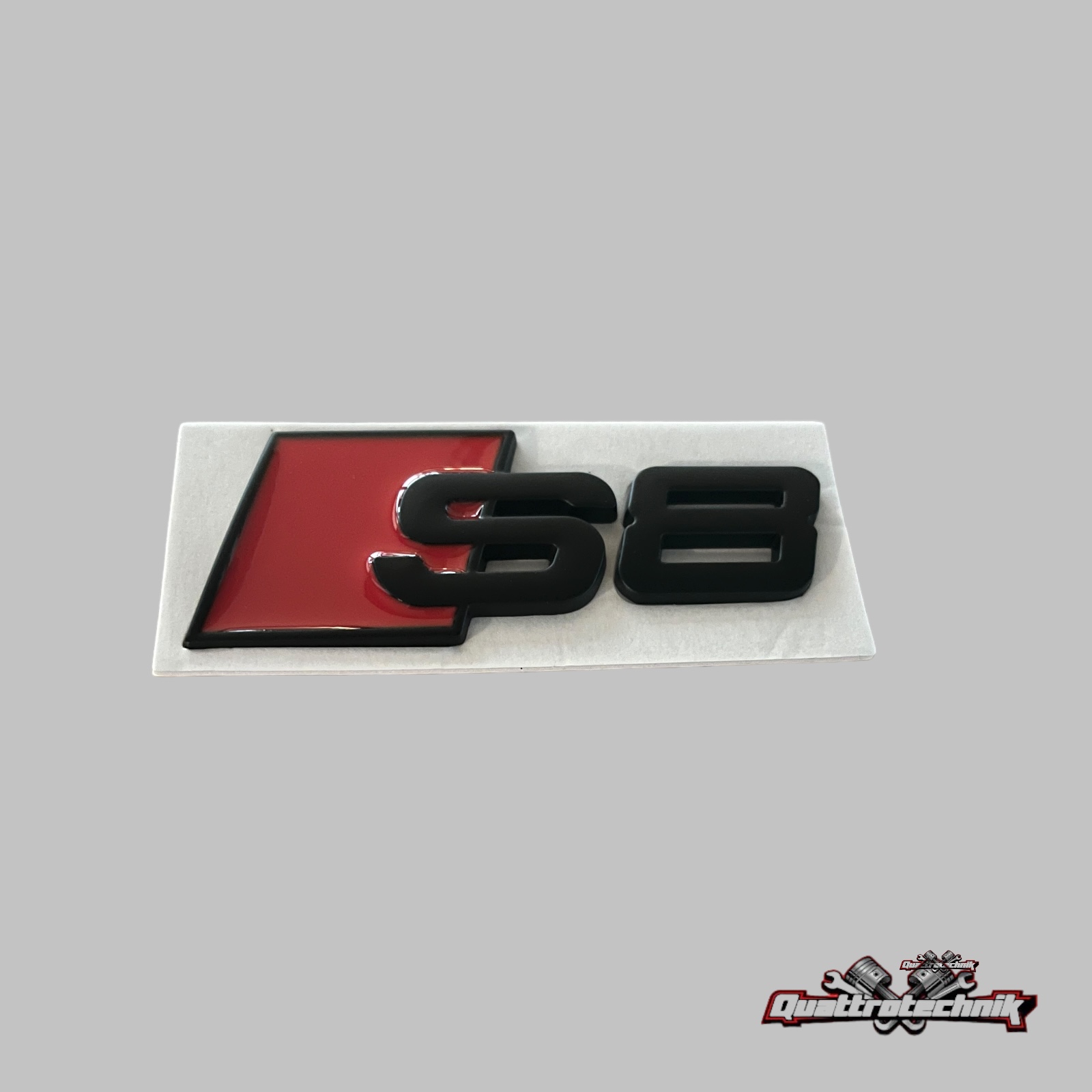 *NEU* Audi S8 Emblem Logo für Kofferraum Heckdeckel schwarz