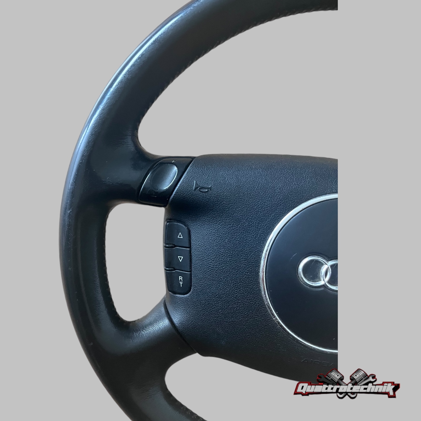 Lenkrad Multifunktion Leder Schaltwippen AUDI A3 A4 A6 A8 8Z0419091AN schwarz