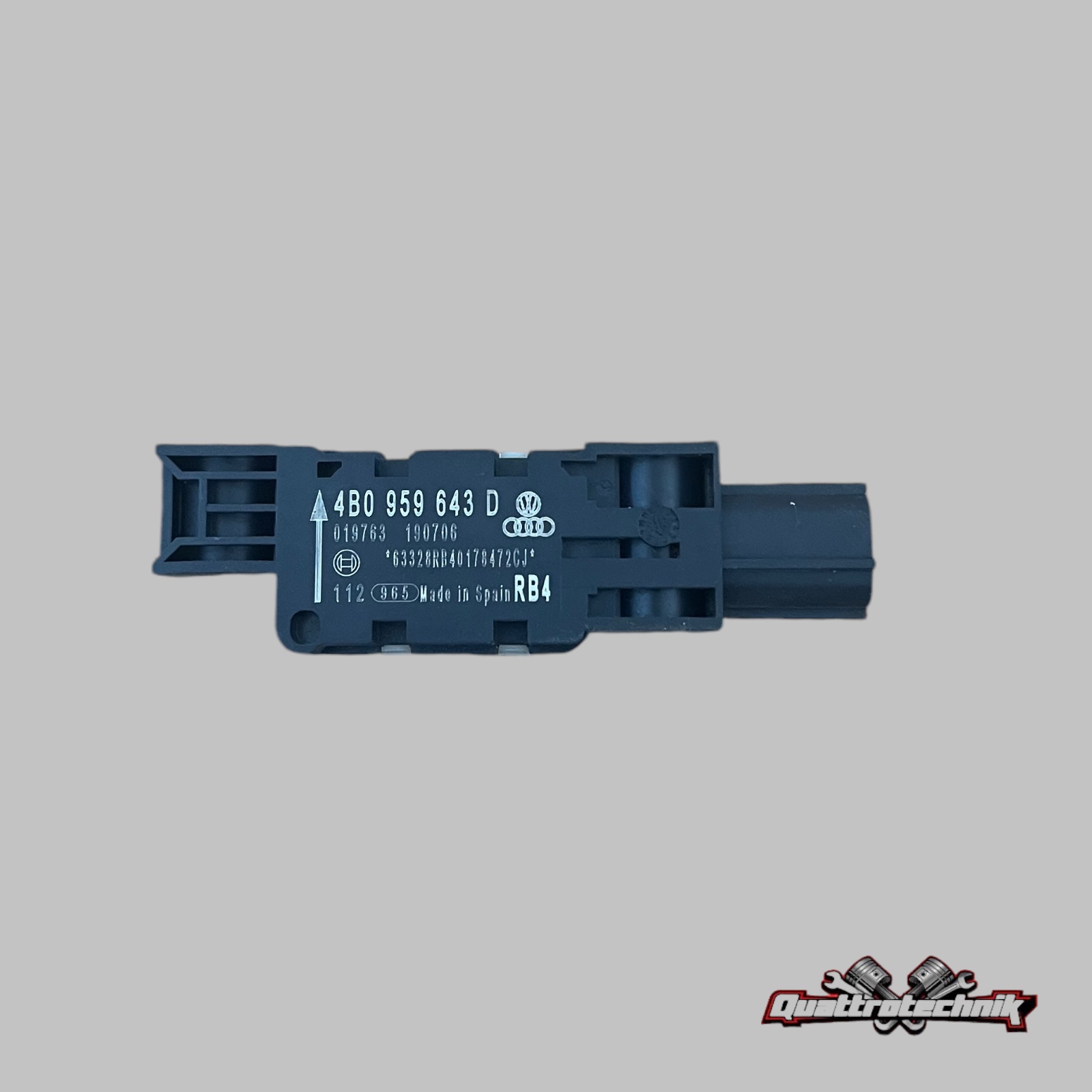 Audi A3 S3 RS3 8P A8 4E R8 Querbeschl Sensor Crashsensor Airbagsen 4B0959643D